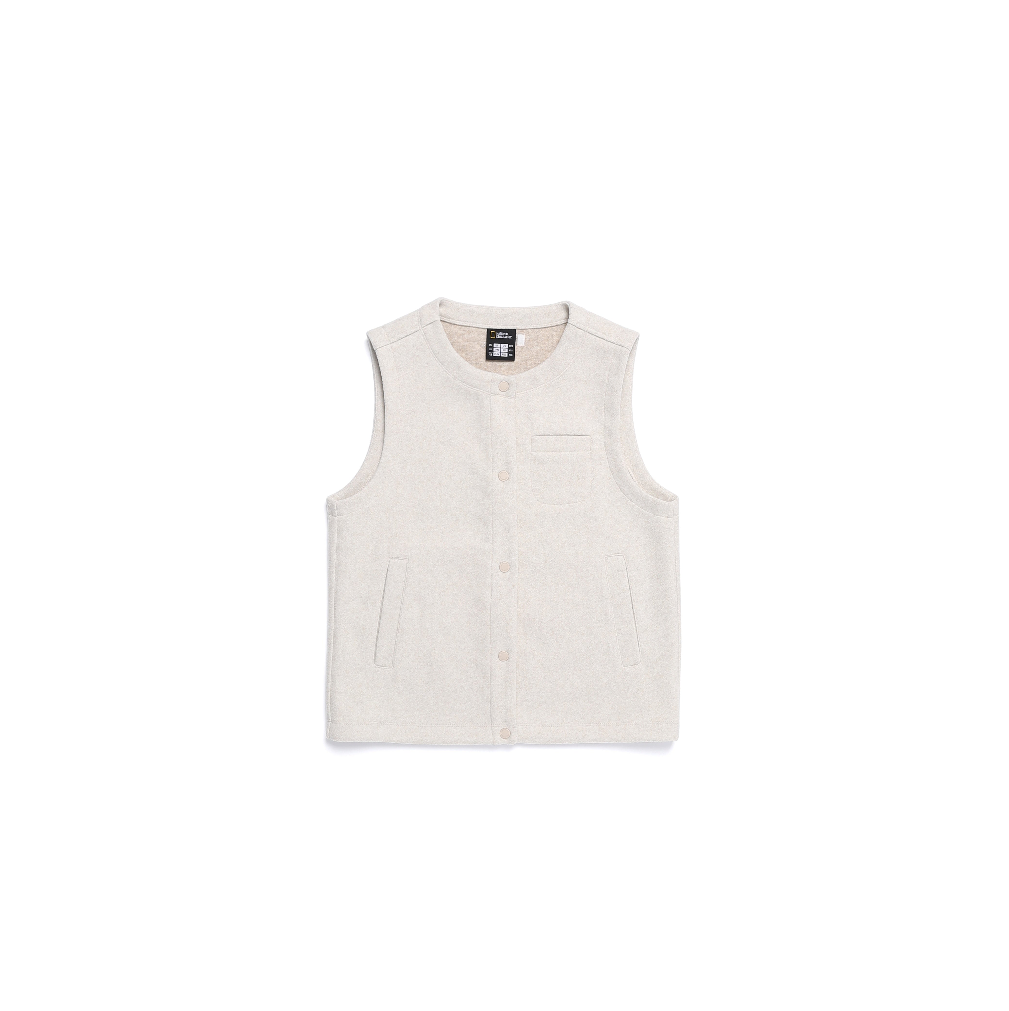 WOMEN GLIESE ROUND KECK VEST SILVER BIRCH