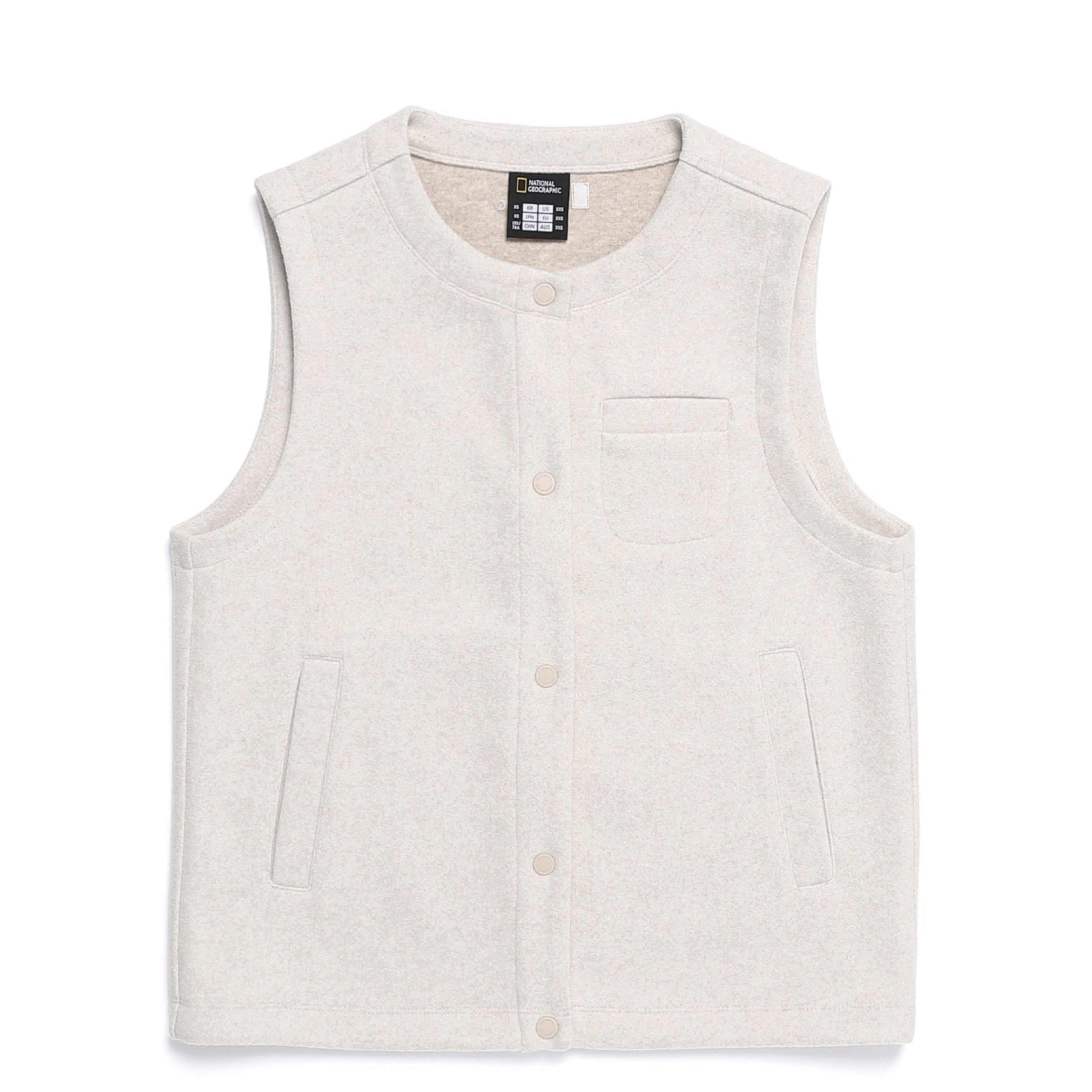 WOMEN GLIESE ROUND KECK VEST SILVER BIRCH