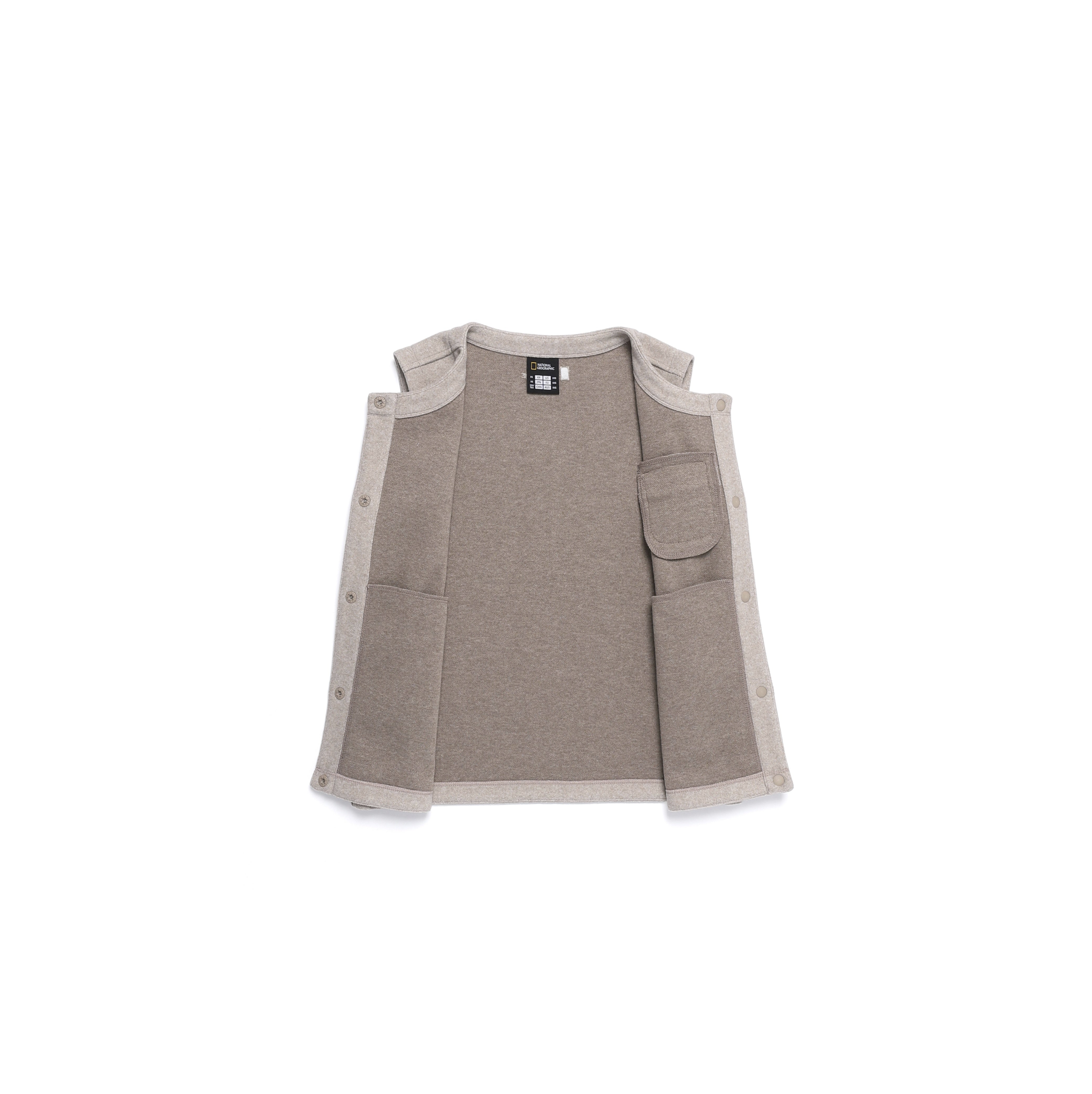 WOMEN GLIESE ROUND KECK VEST OAK BEIGE