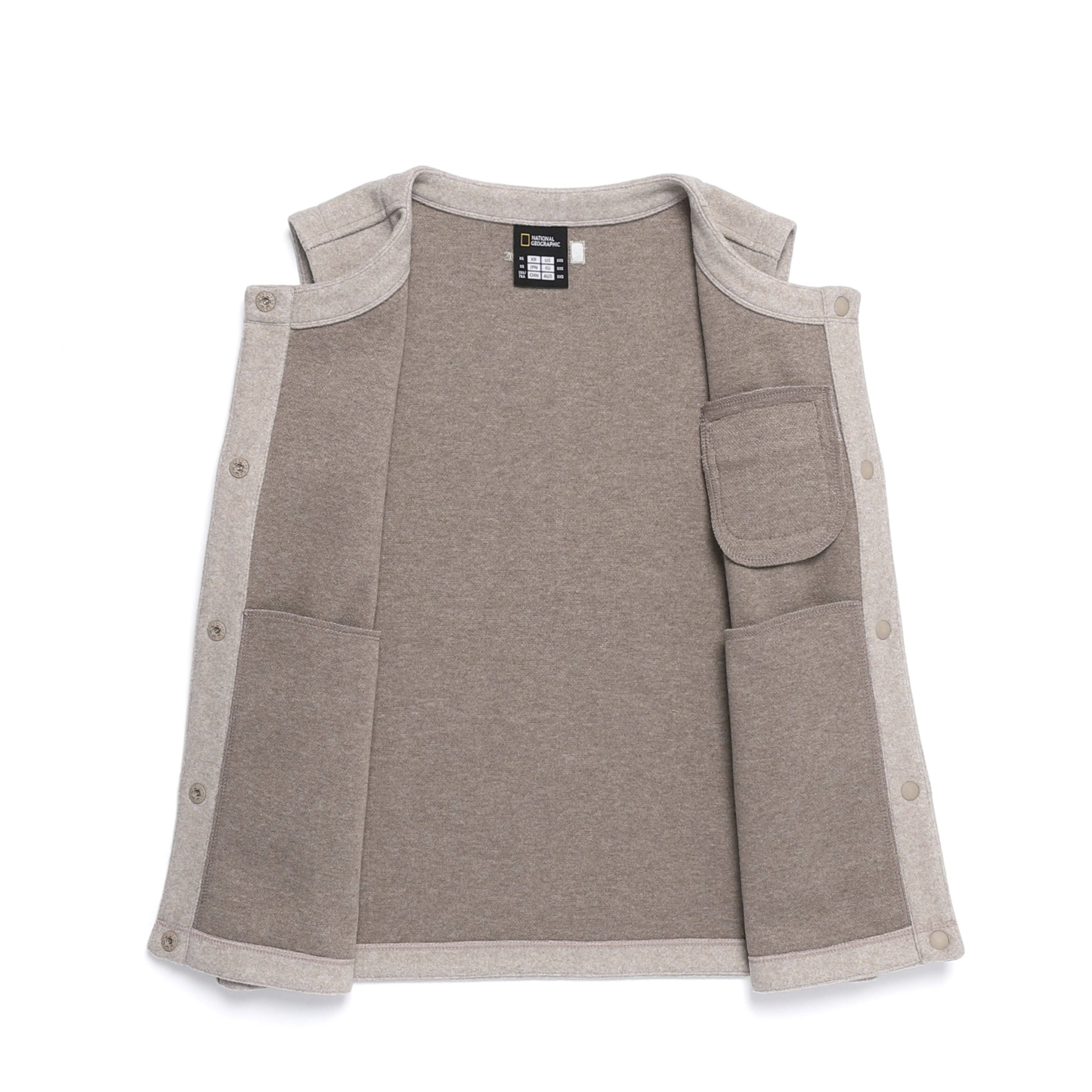 WOMEN GLIESE ROUND KECK VEST OAK BEIGE