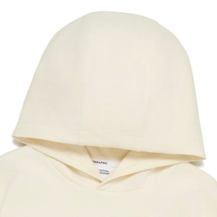 KIDS BACK GRAPHIC HOODIE CREAM
