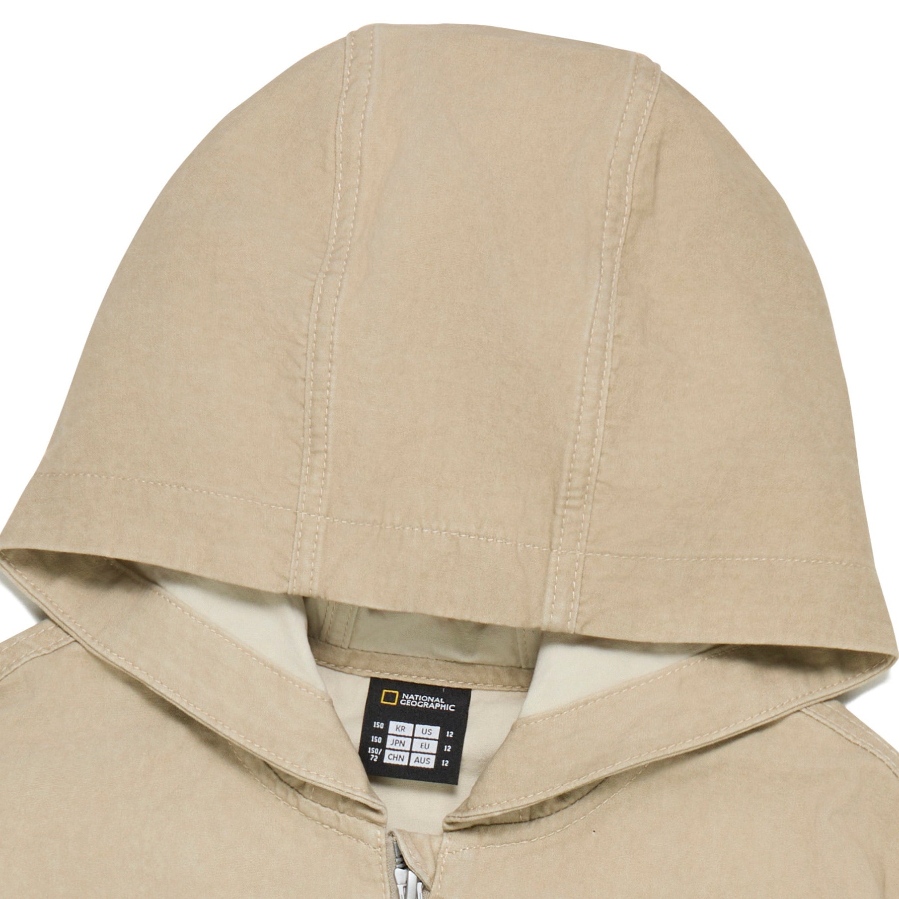 KIDS ADVENTURE HOODED FULL ZIP-UP JUMPER L/BEIGE