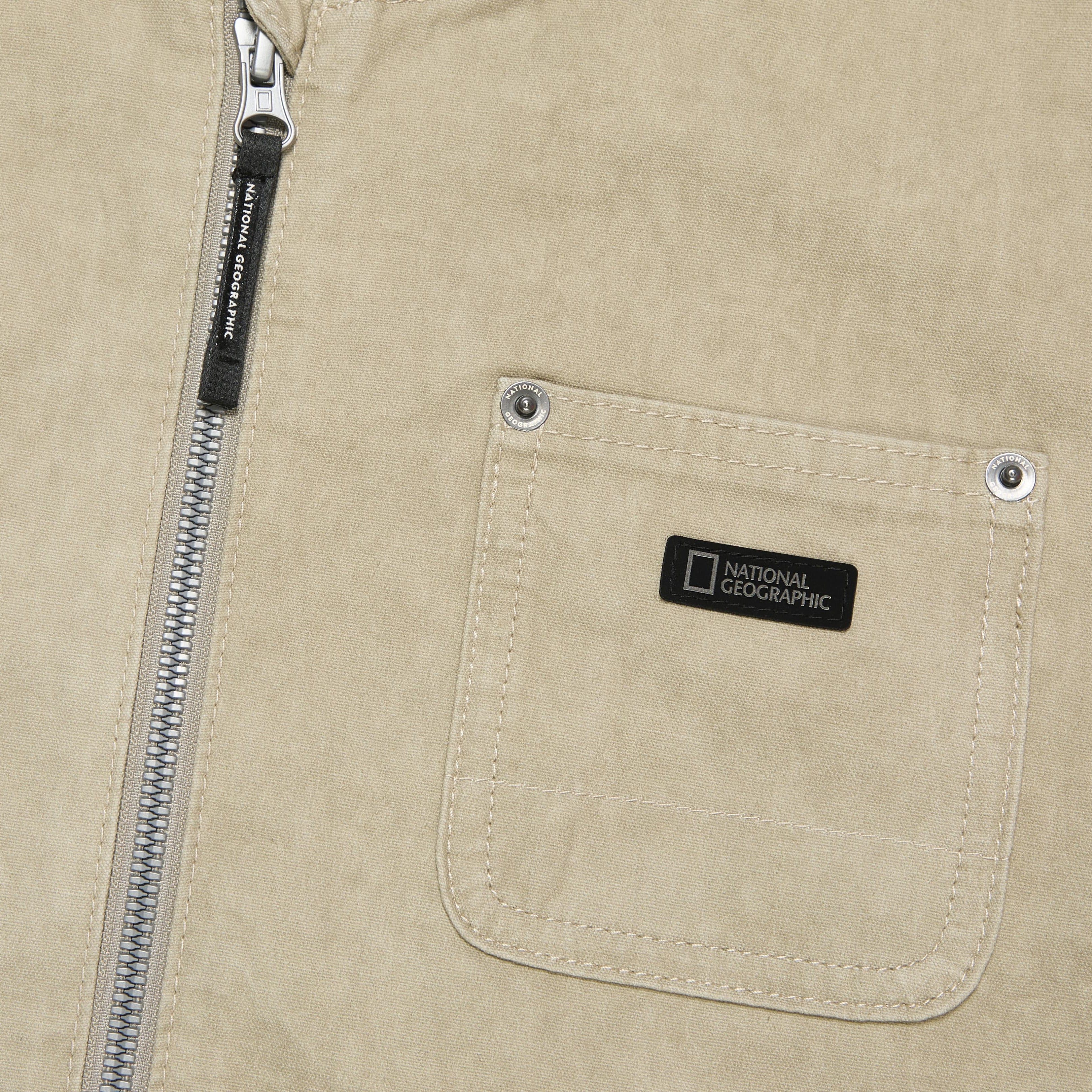 KIDS ADVENTURE HOODED FULL ZIP-UP JUMPER L/BEIGE