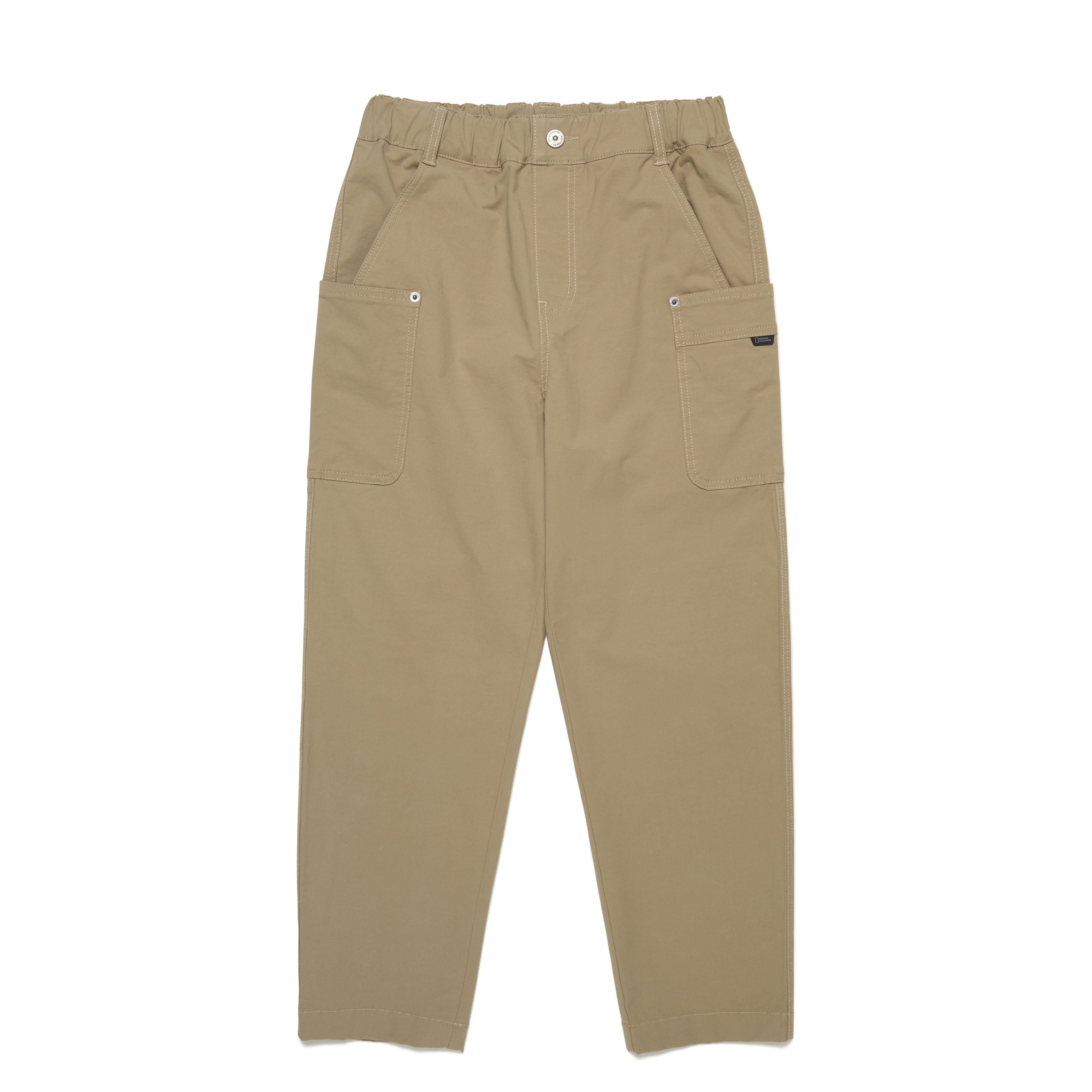 KIDS ADVENTURE SEMI BAGGY FIT WOVEN PANTS BEIGE