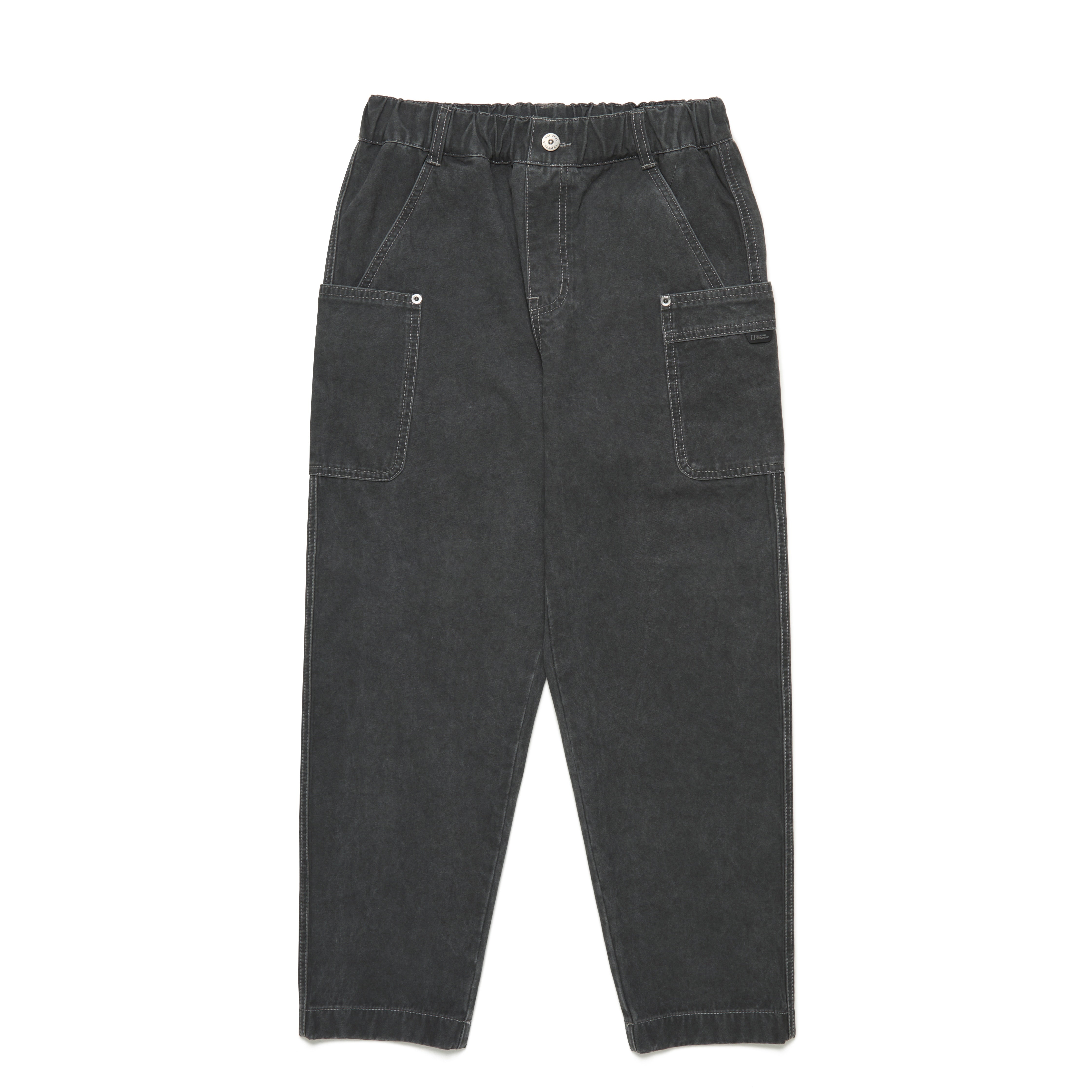 KIDS ADVENTURE SEMI BAGGY FIT WOVEN PANTS D/GREY