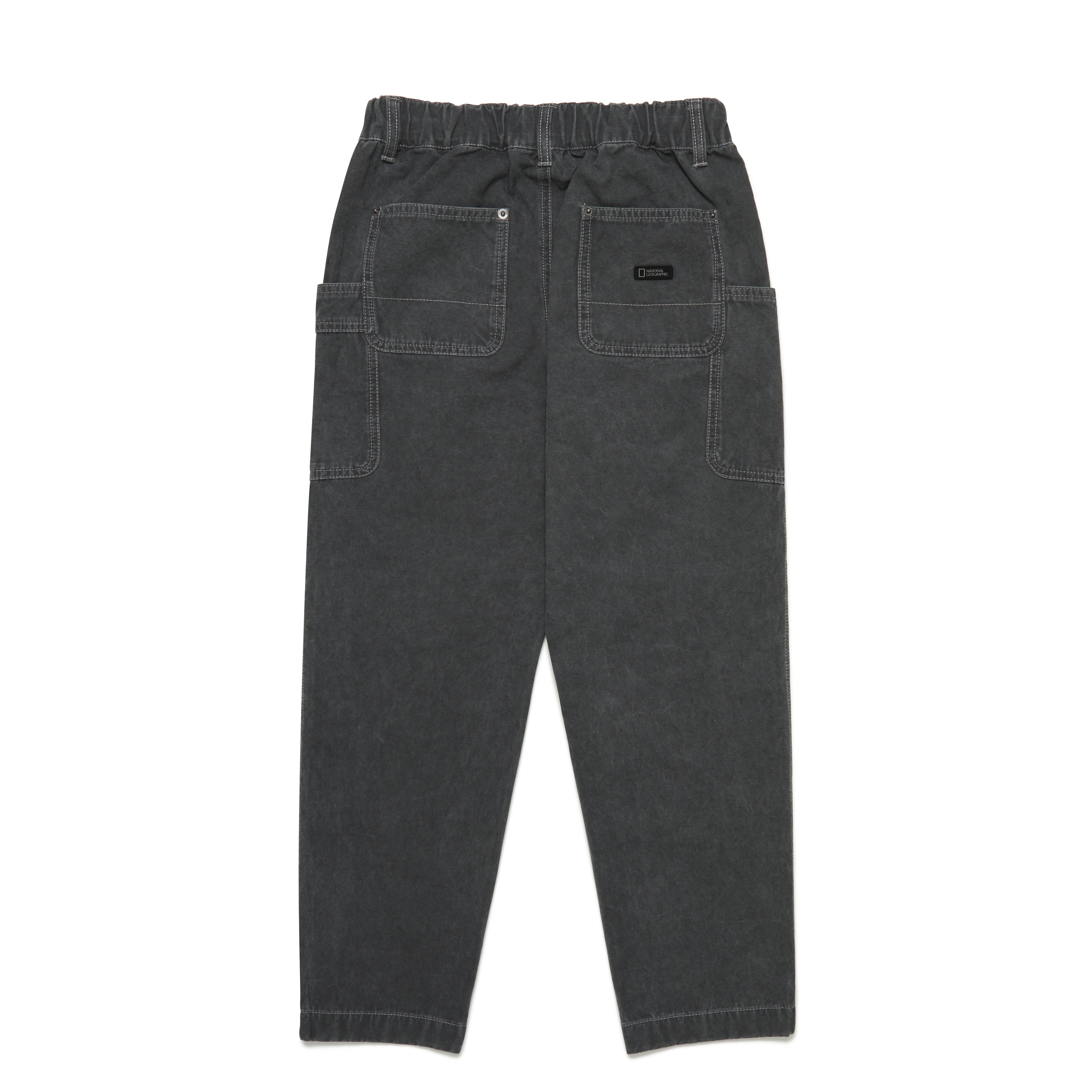KIDS ADVENTURE SEMI BAGGY FIT WOVEN PANTS D/GREY