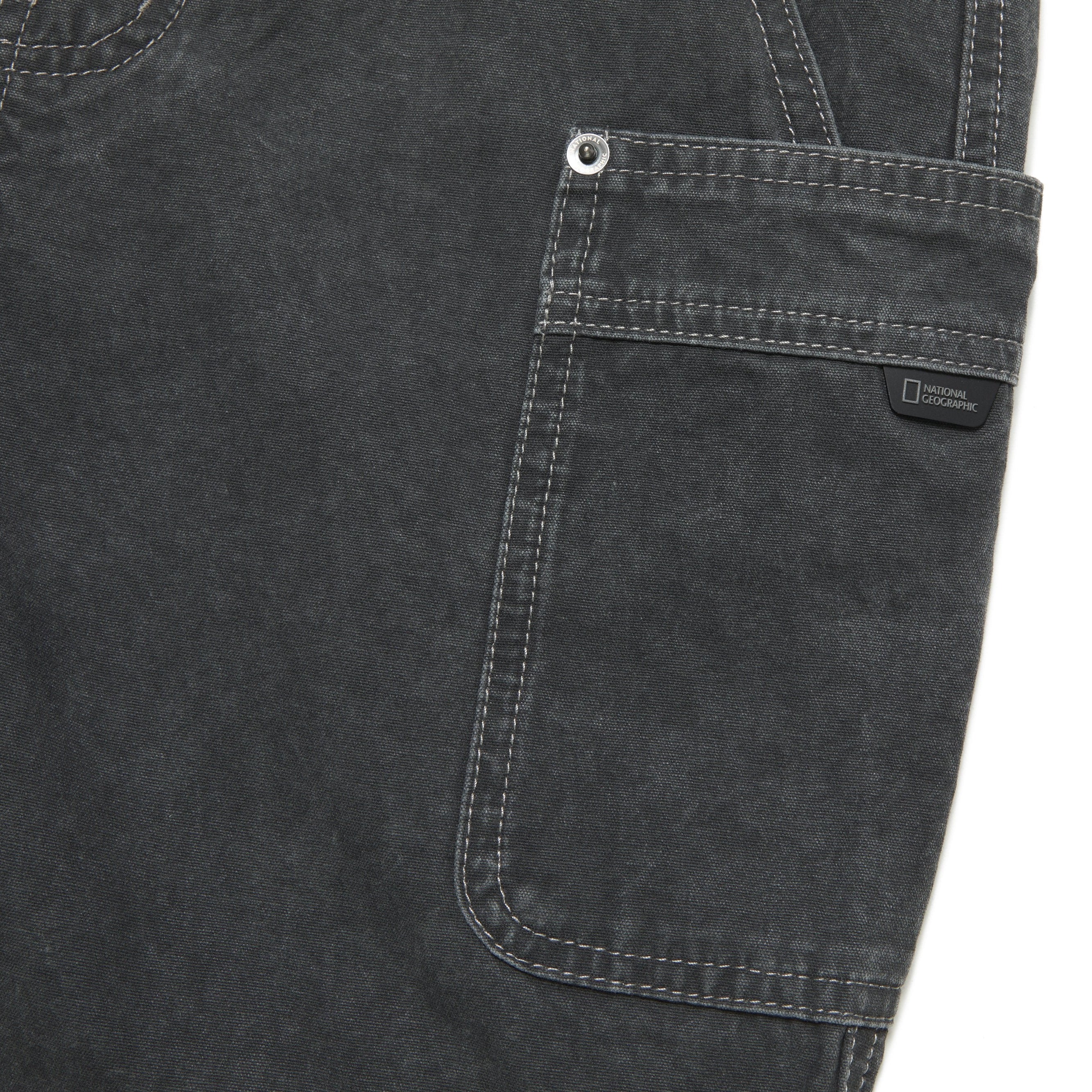 KIDS ADVENTURE SEMI BAGGY FIT WOVEN PANTS D/GREY