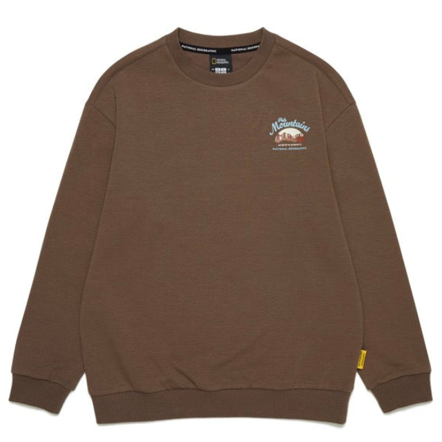 KIDS SEASON BACK GRAPHIC SWEATSHIRT BROWN