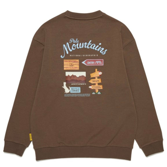 KIDS SEASON BACK GRAPHIC SWEATSHIRT BROWN