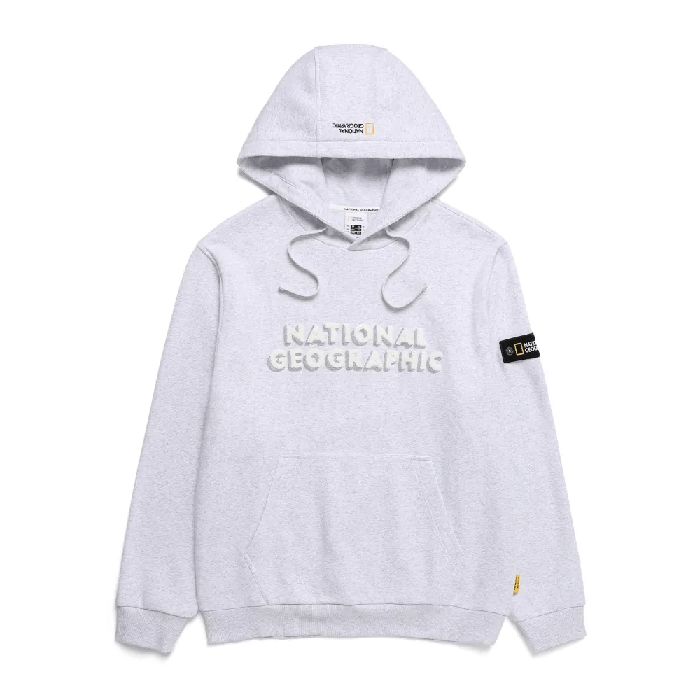 LEUCOS BIG LOGO HOODIE M/IVORY