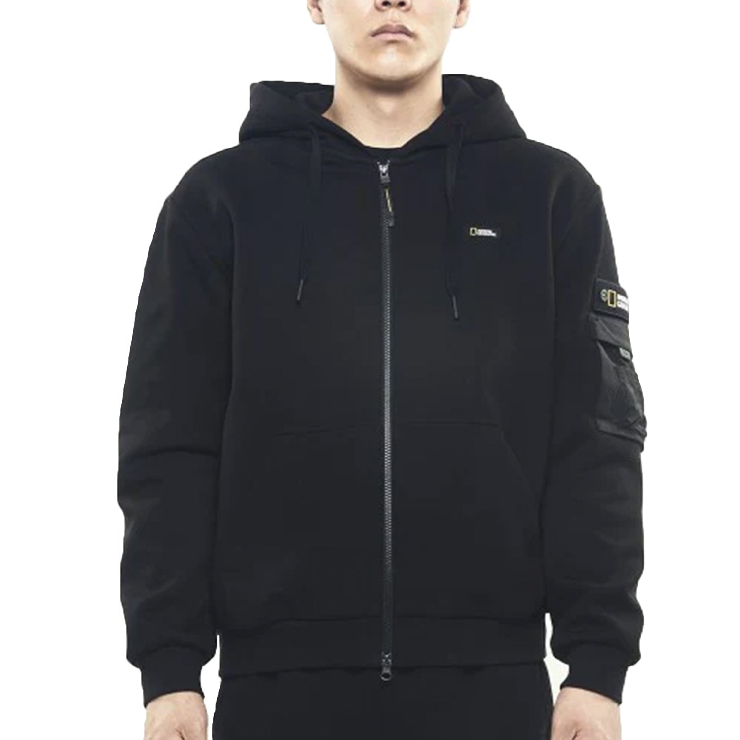 MARGAY FULL ZIP UP HOODIE CARBON BLACK