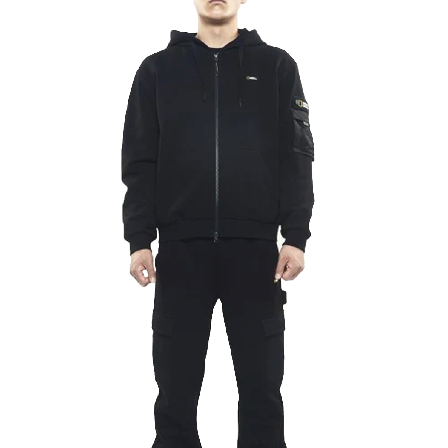 MARGAY FULL ZIP UP HOODIE CARBON BLACK