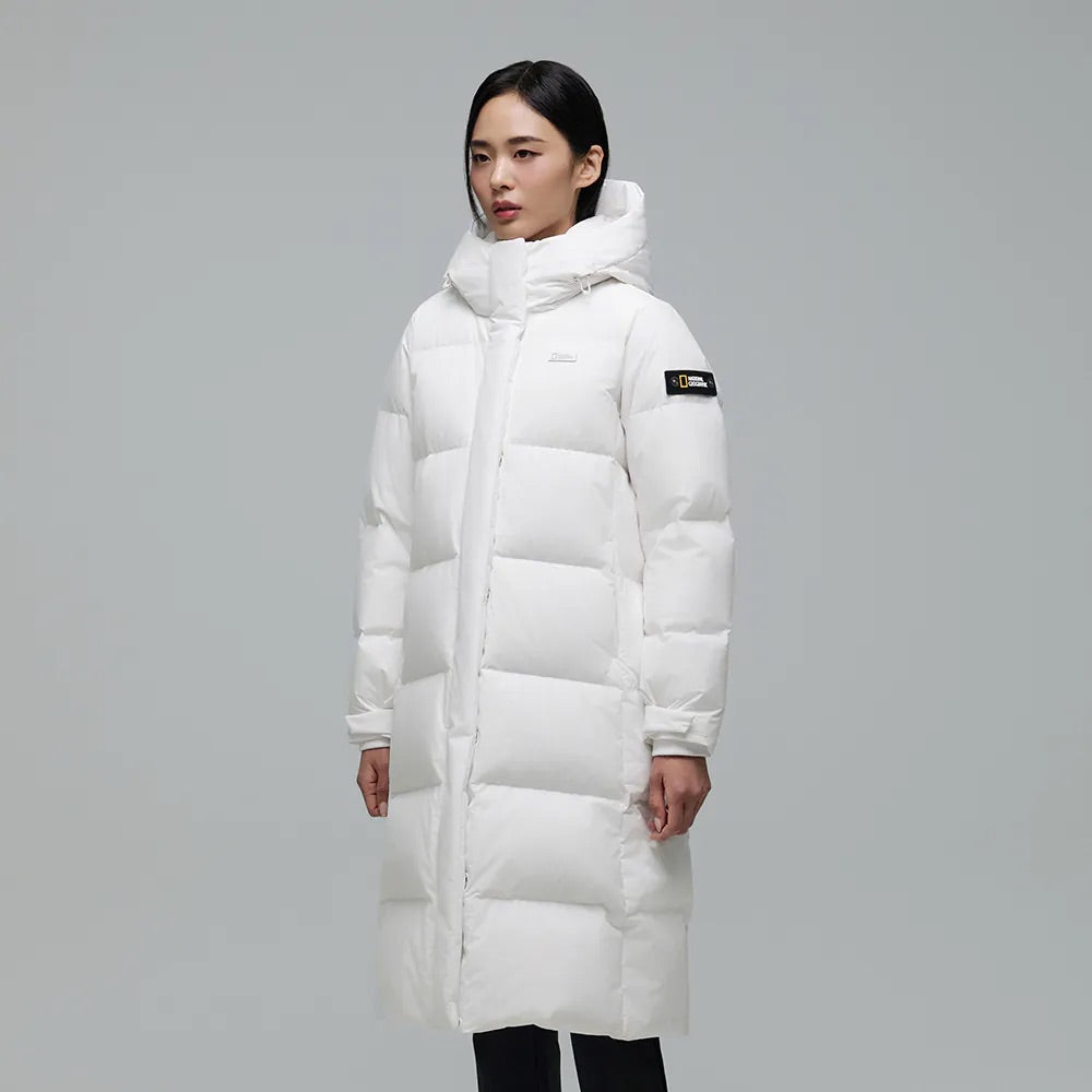 WOMEN'S CAYMAN PRO GOOSE DOWN JACKET (LONG) IVORY