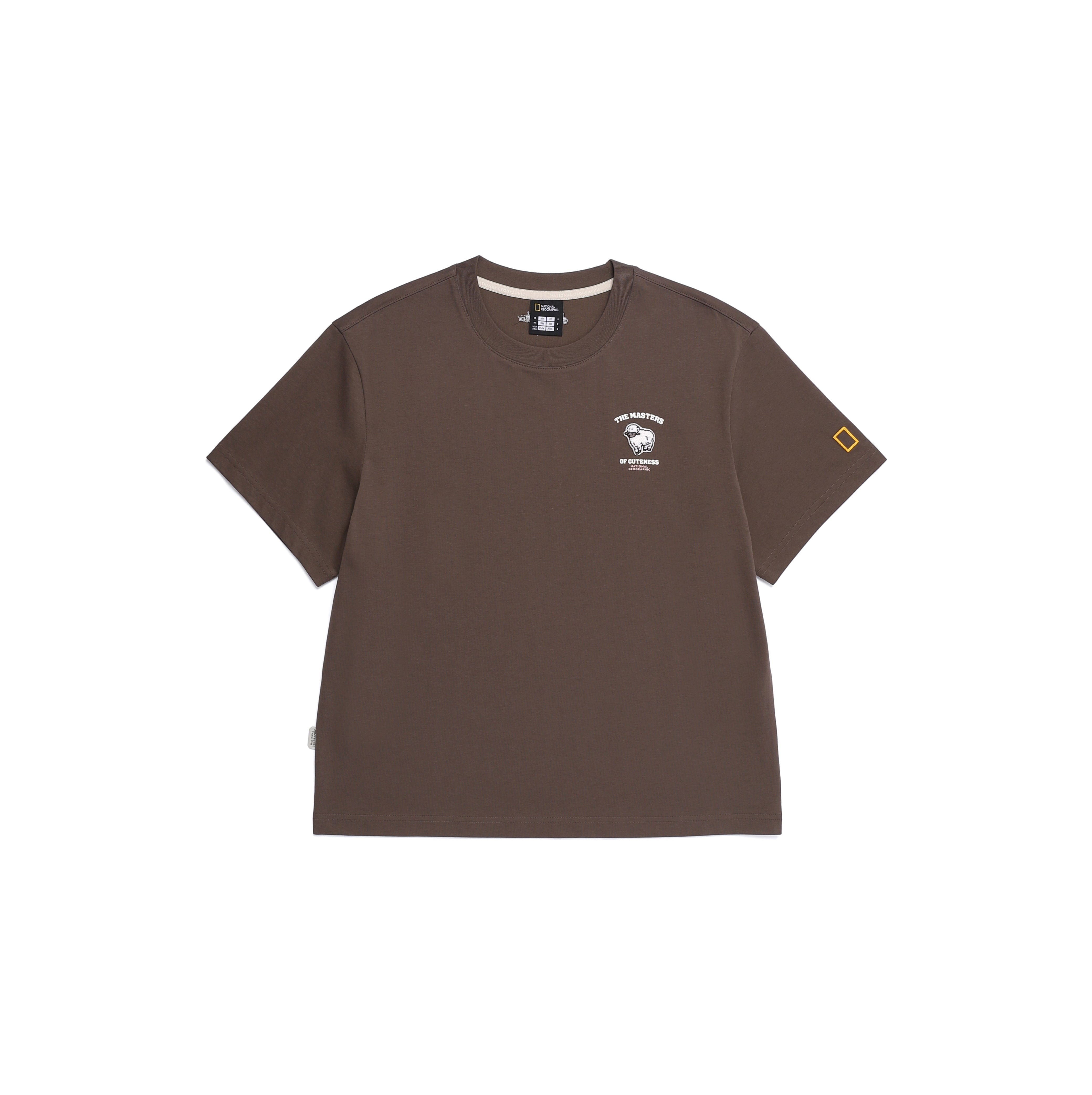 WOMEN ANIMAL WAPPEN T-SHIRTS BROWN