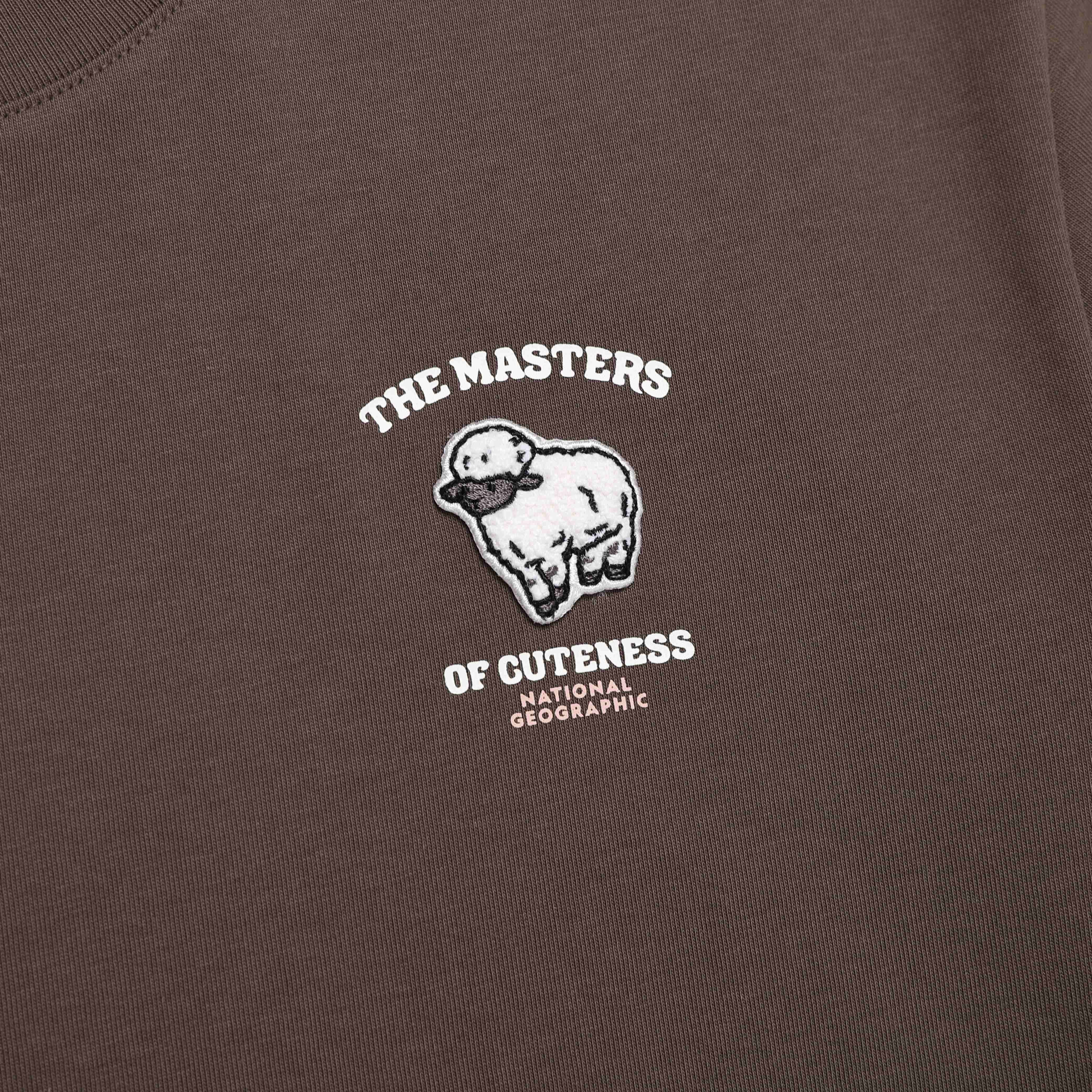 WOMEN ANIMAL WAPPEN T-SHIRTS BROWN