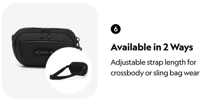 NRN FIELD SLING BAG BLACK