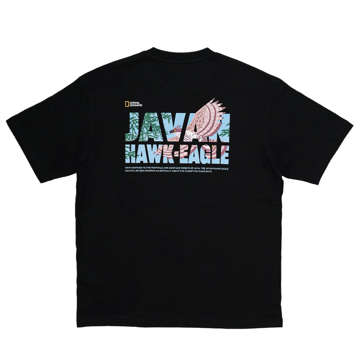 INDONESIA EAGLE GRAPHIC T-SHIRT (SEMI OVER FIT) BLACK
