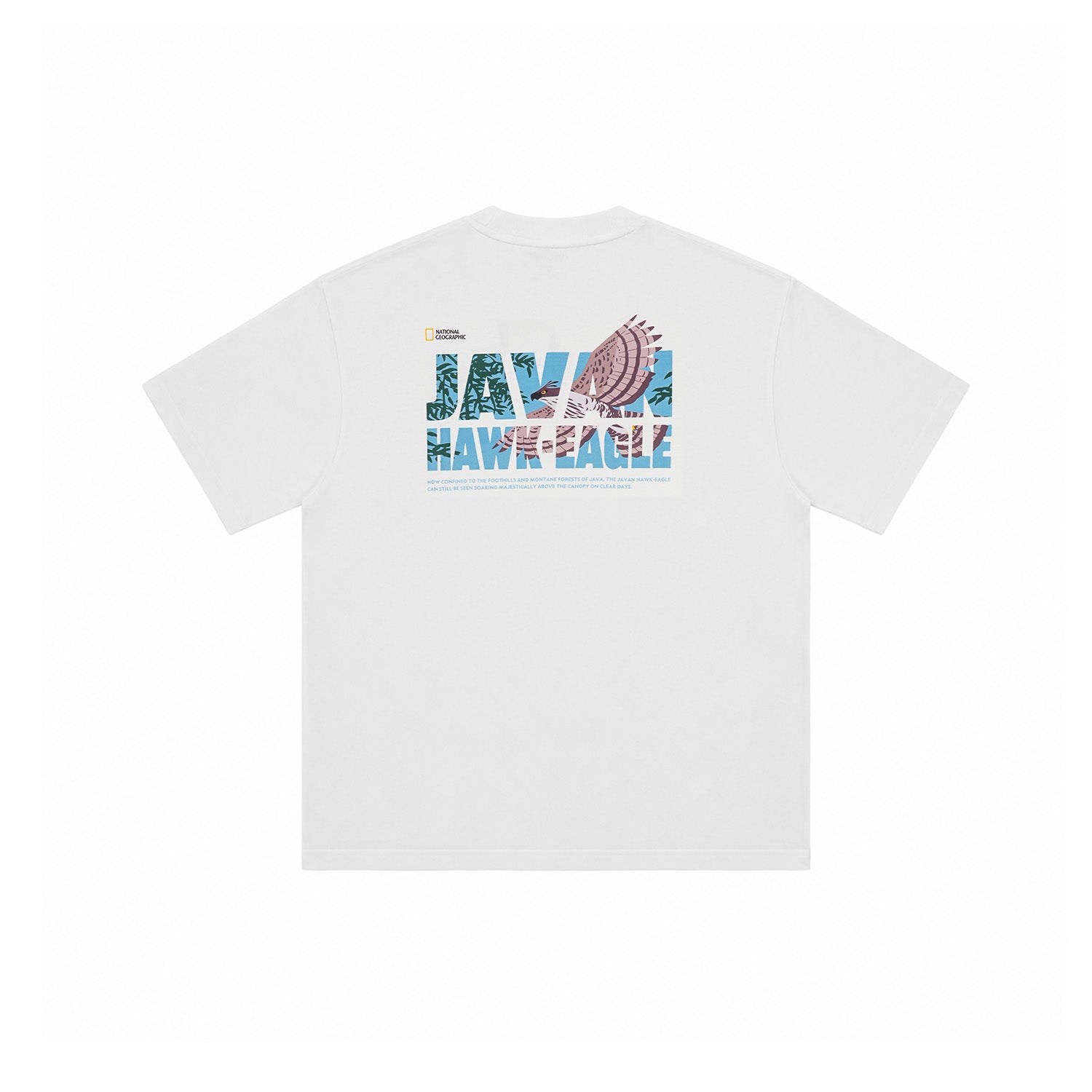 INDONESIA EAGLE GRAPHIC T-SHIRT (SEMI OVER FIT) IVORY