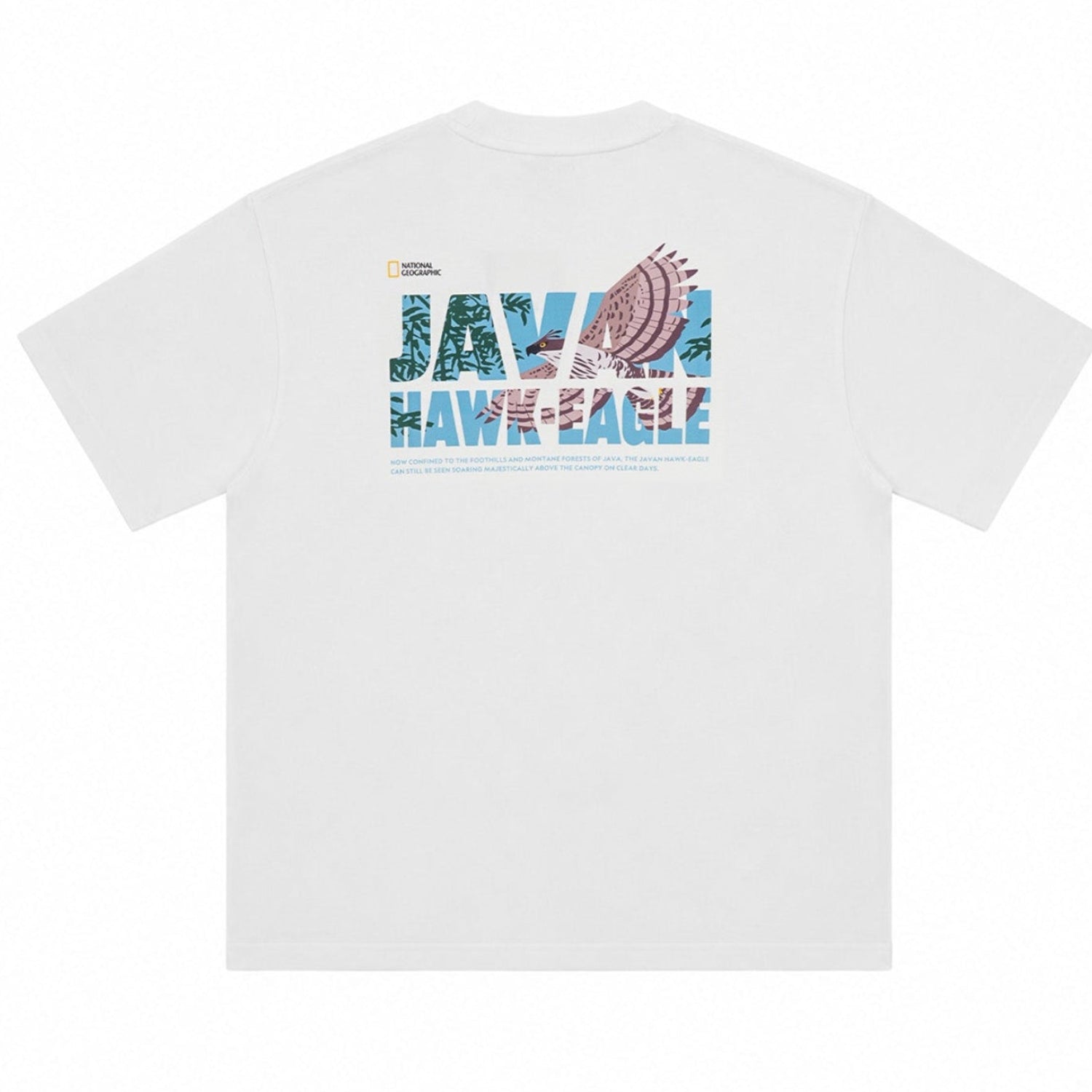INDONESIA EAGLE GRAPHIC T-SHIRT (SEMI OVER FIT) IVORY