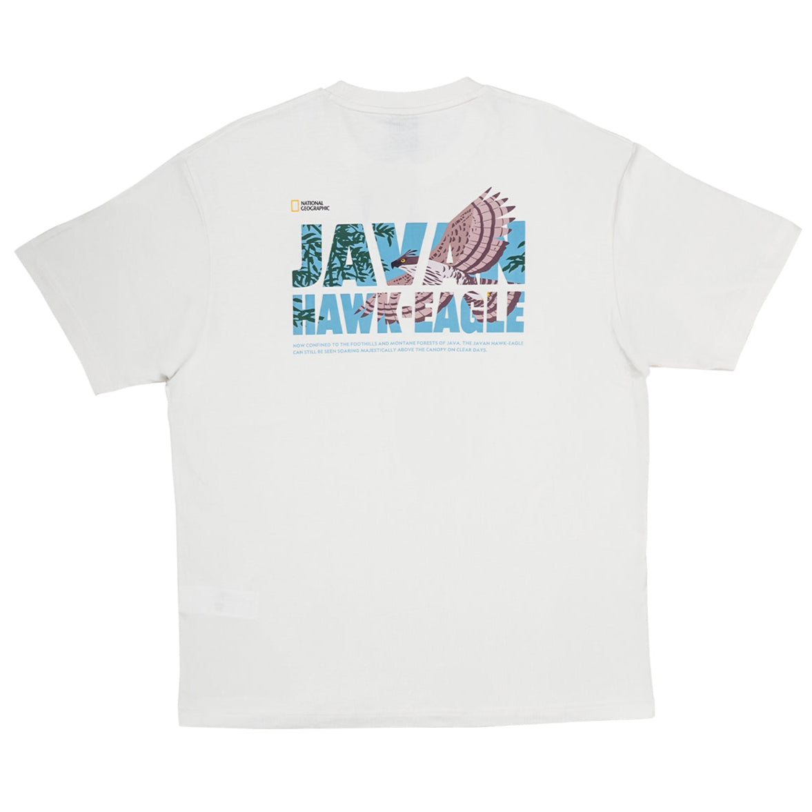 INDONESIA EAGLE GRAPHIC T-SHIRT (SEMI OVER FIT) IVORY