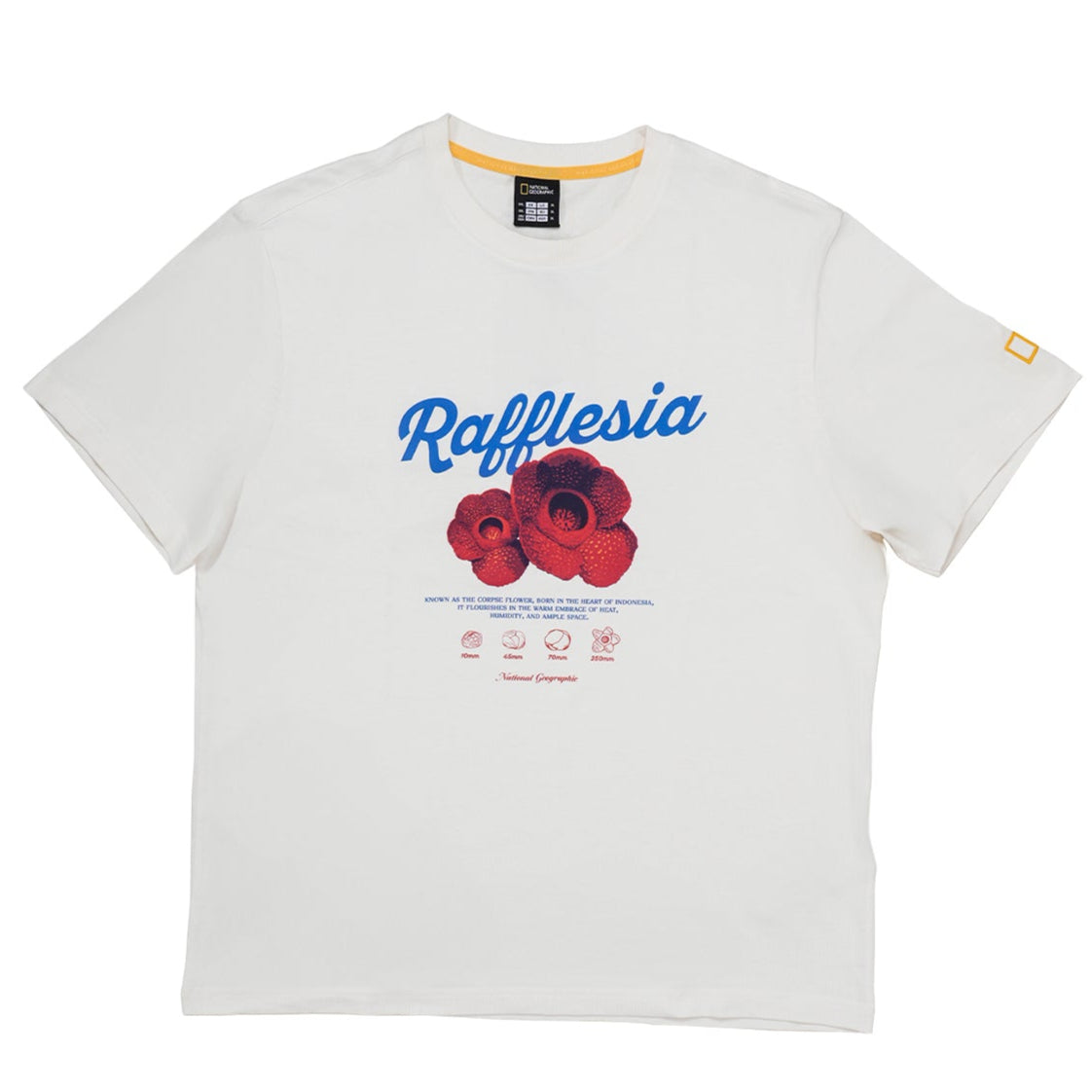 INDONESIA FLOWER SHORT SLEEVE T-SHIRT (BASIC FIT) IVORY