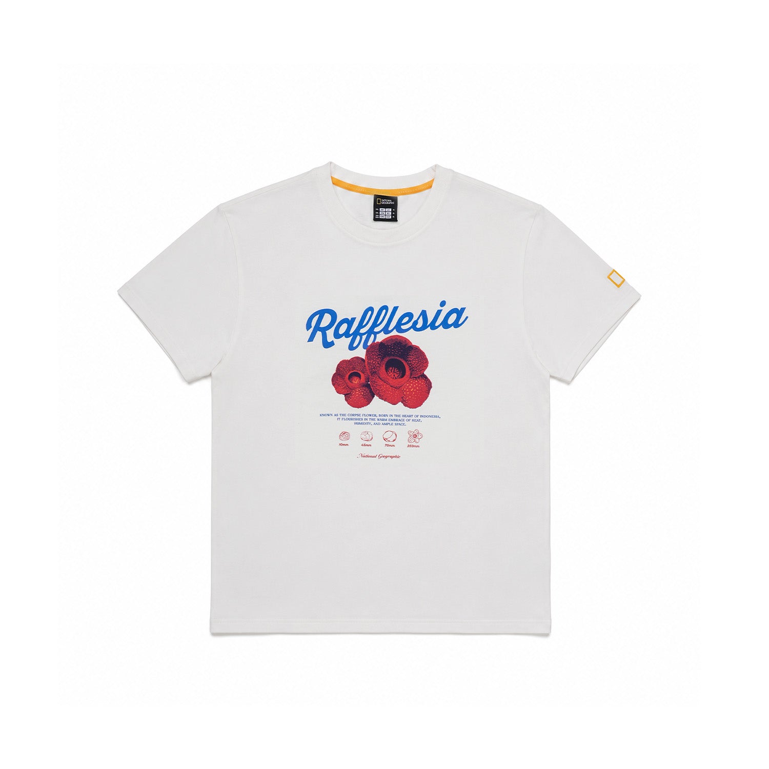 INDONESIA FLOWER SHORT SLEEVE T-SHIRT (BASIC FIT) IVORY
