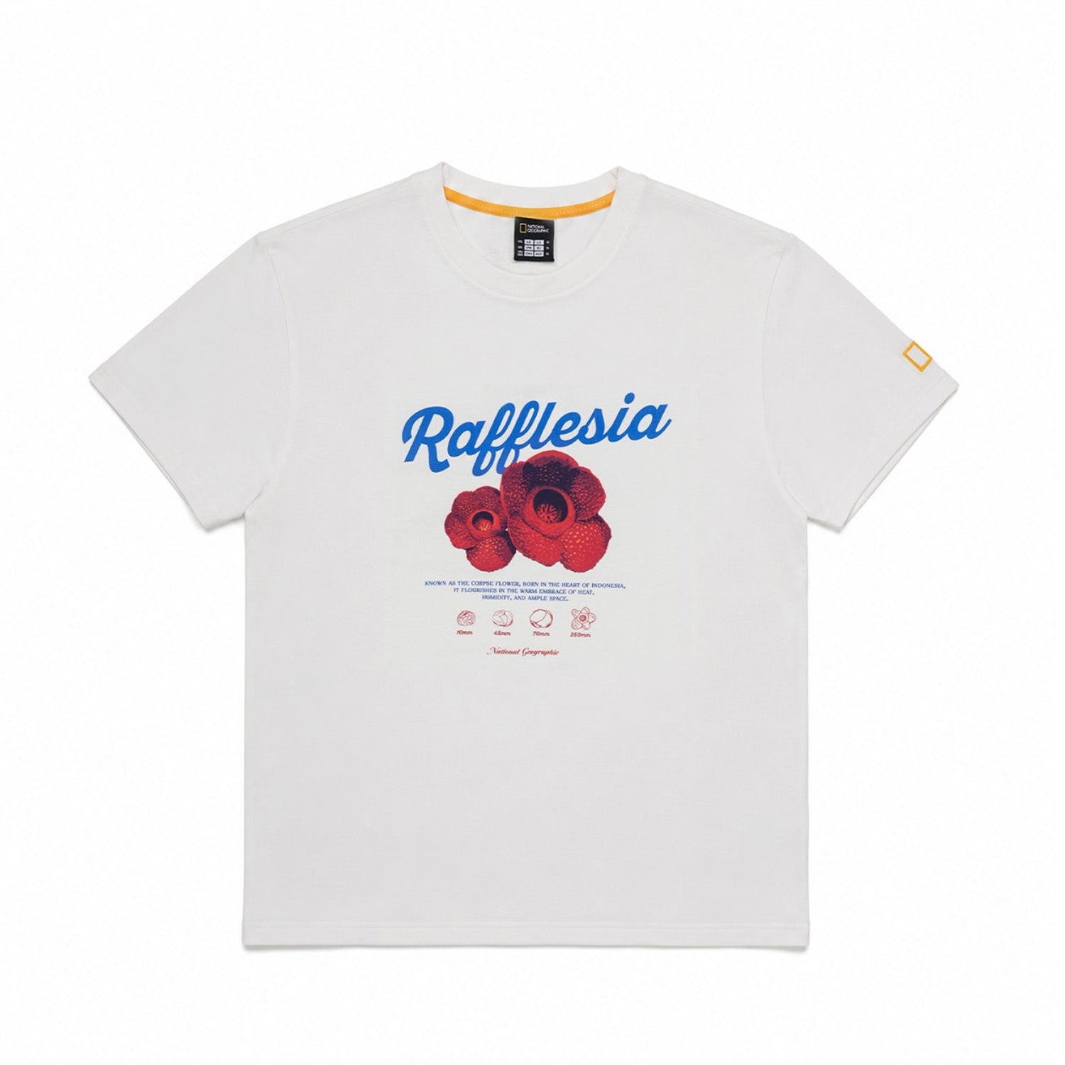 INDONESIA FLOWER SHORT SLEEVE T-SHIRT (BASIC FIT) IVORY