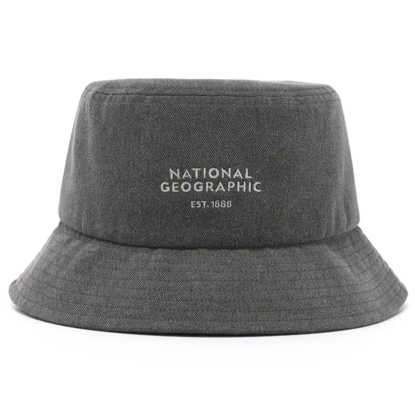 STITCH WASHING BUCKET HAT CHARCOAL