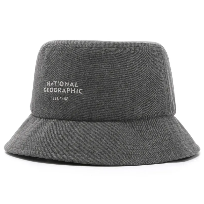 STITCH WASHING BUCKET HAT CHARCOAL