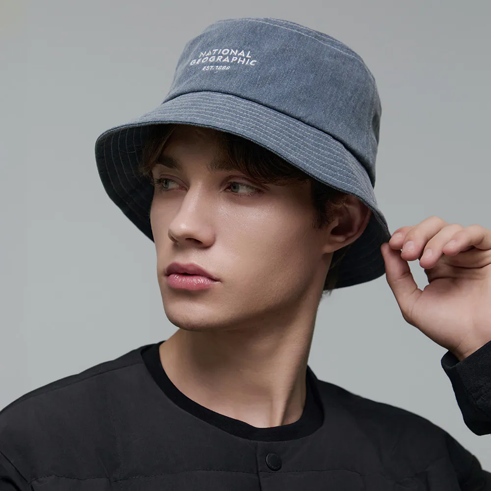 STITCH WASHING BUCKET HAT NAVY