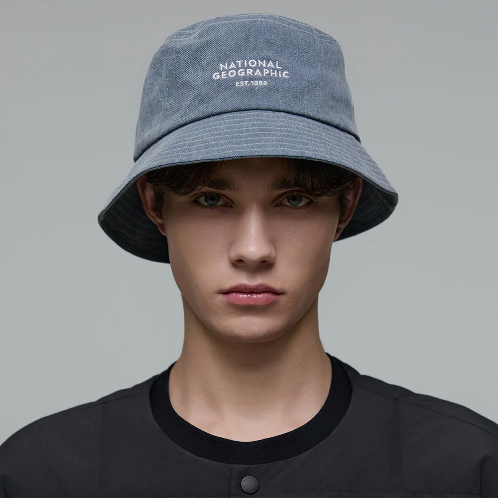 STITCH WASHING BUCKET HAT NAVY