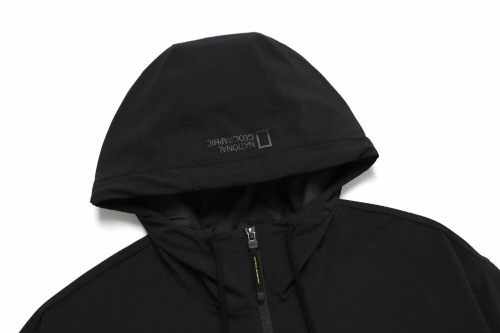 WOMEN'S ARCHELON STRETCHED WOVEN HOODIE ANORAK CARBON BLACK