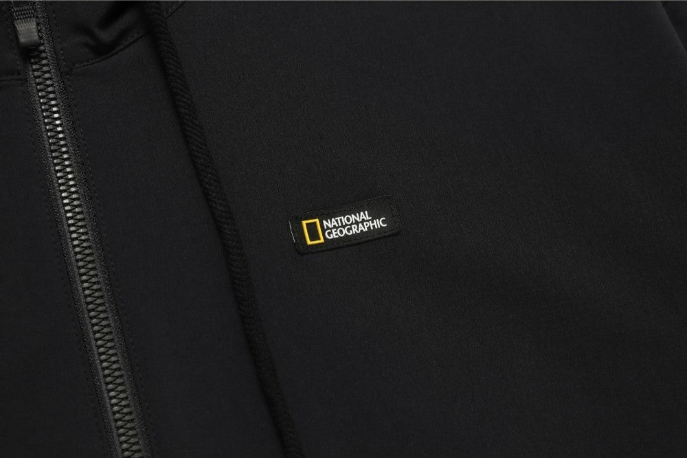 WOMEN'S ARCHELON STRETCHED WOVEN HOODIE ANORAK CARBON BLACK