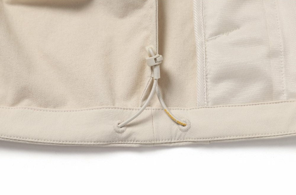 WOMEN'S ARCHELON STRETCHED WOVEN HOODIE ANORAK L/BEIGE