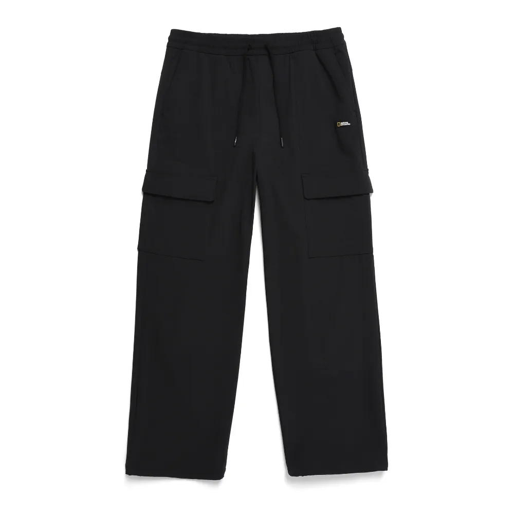 WOMEN’S ARCHELON WOVEN TRAINING WIDE PANTS CARBON BLACK