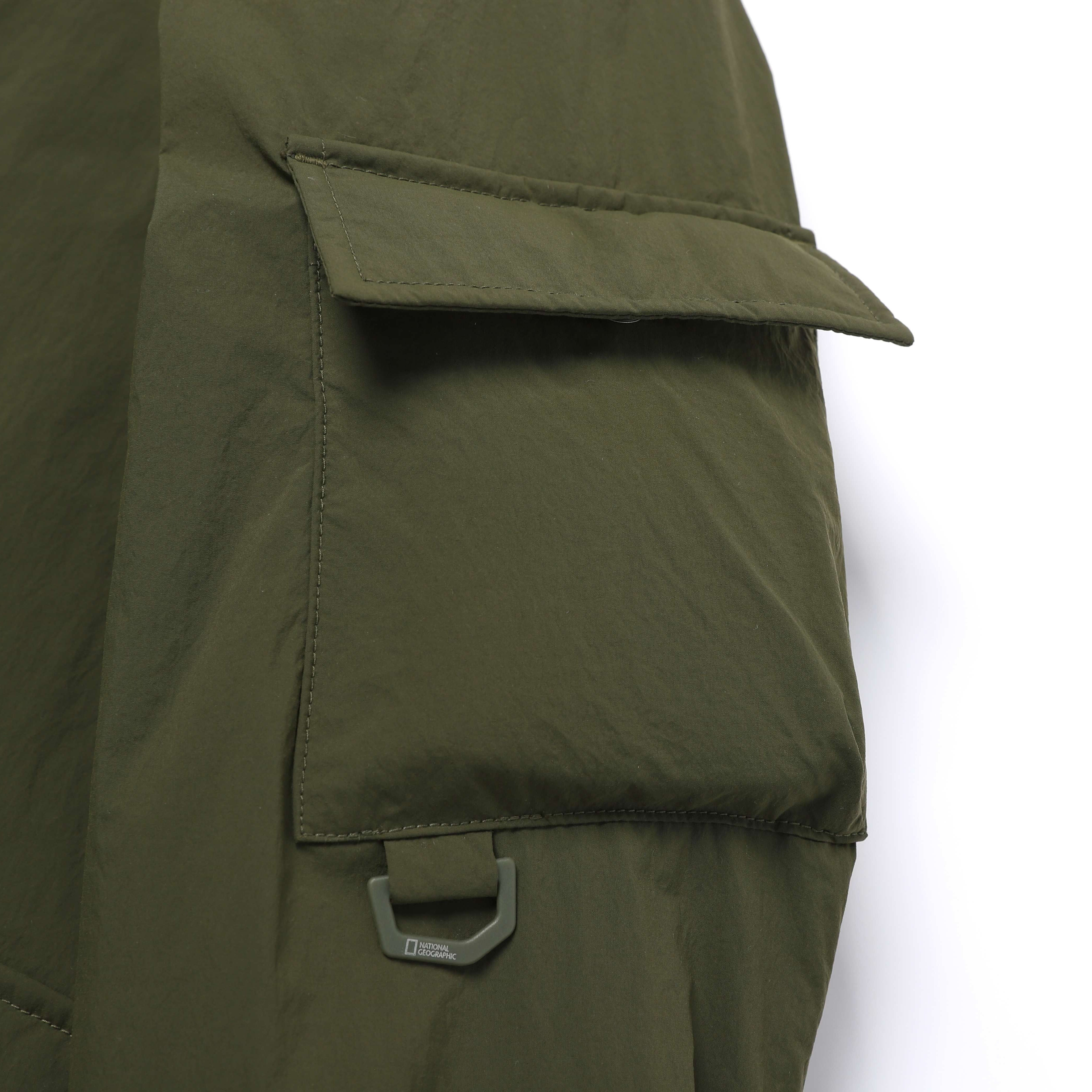 NRN WASHED PADDED BLOUSON JUMPER OLIVE KHAKI