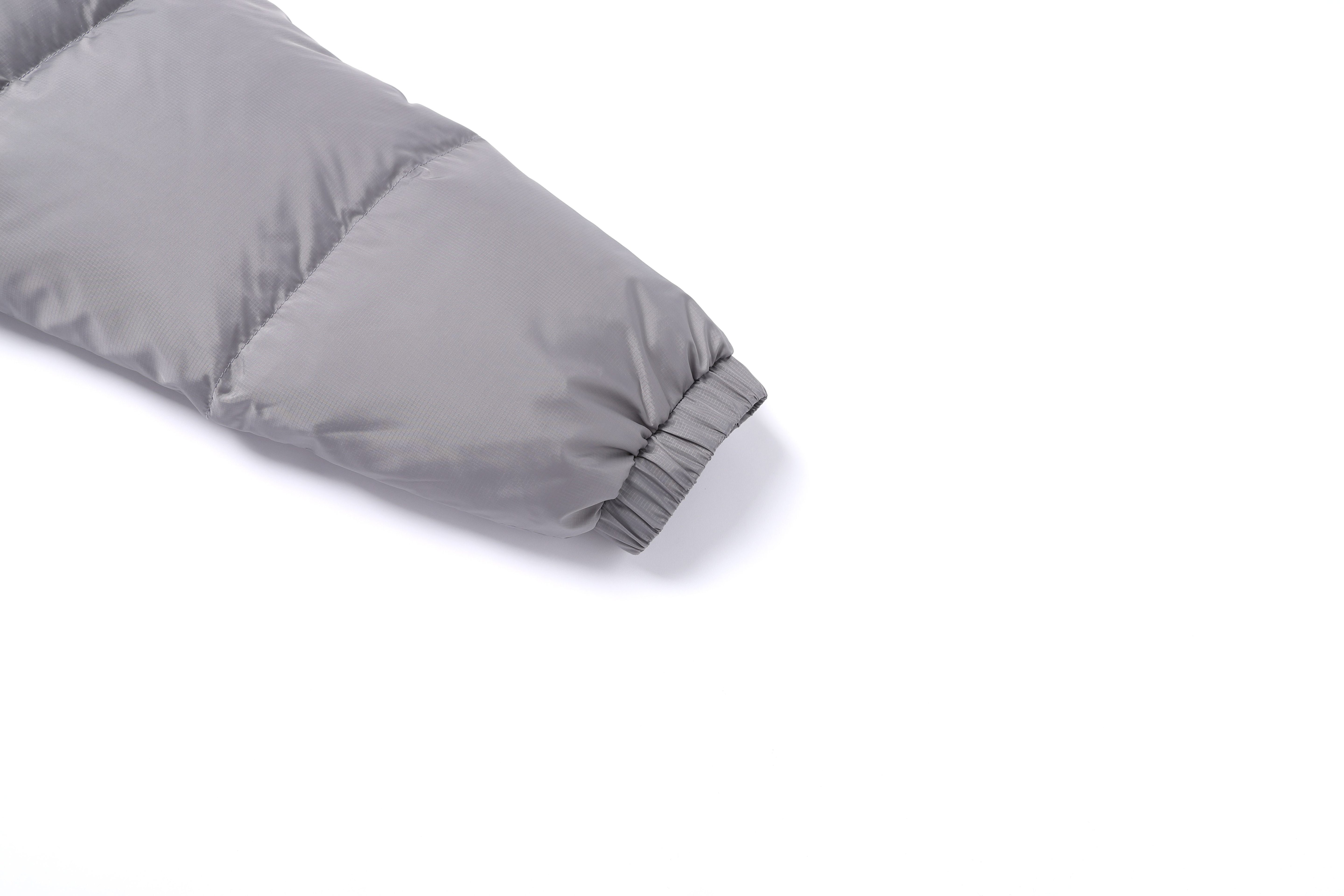 EIRA SHORT LENGTH HOODIE GOOSE DOWN JUMPER STONE GREY