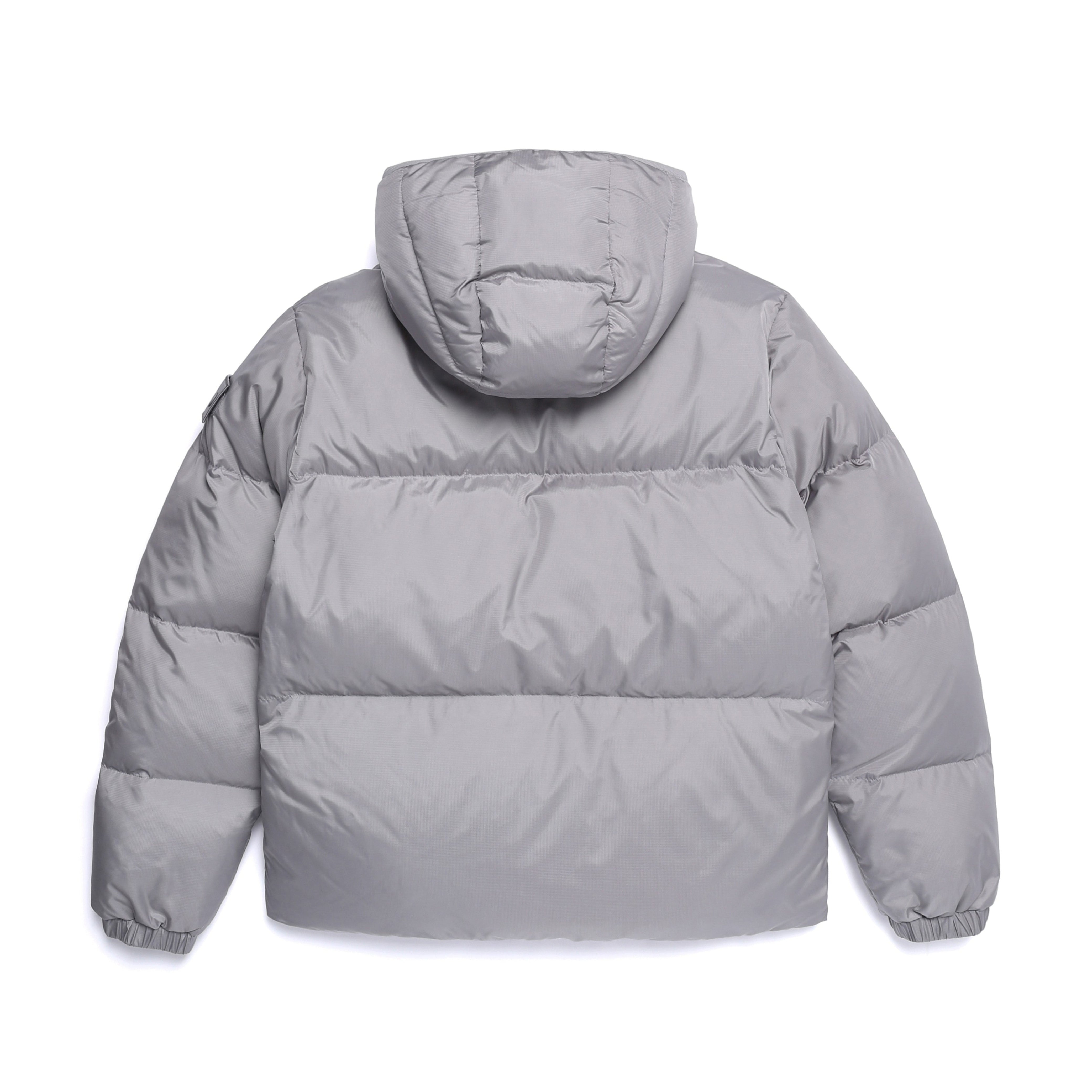 EIRA SHORT LENGTH HOODIE GOOSE DOWN JUMPER STONE GREY