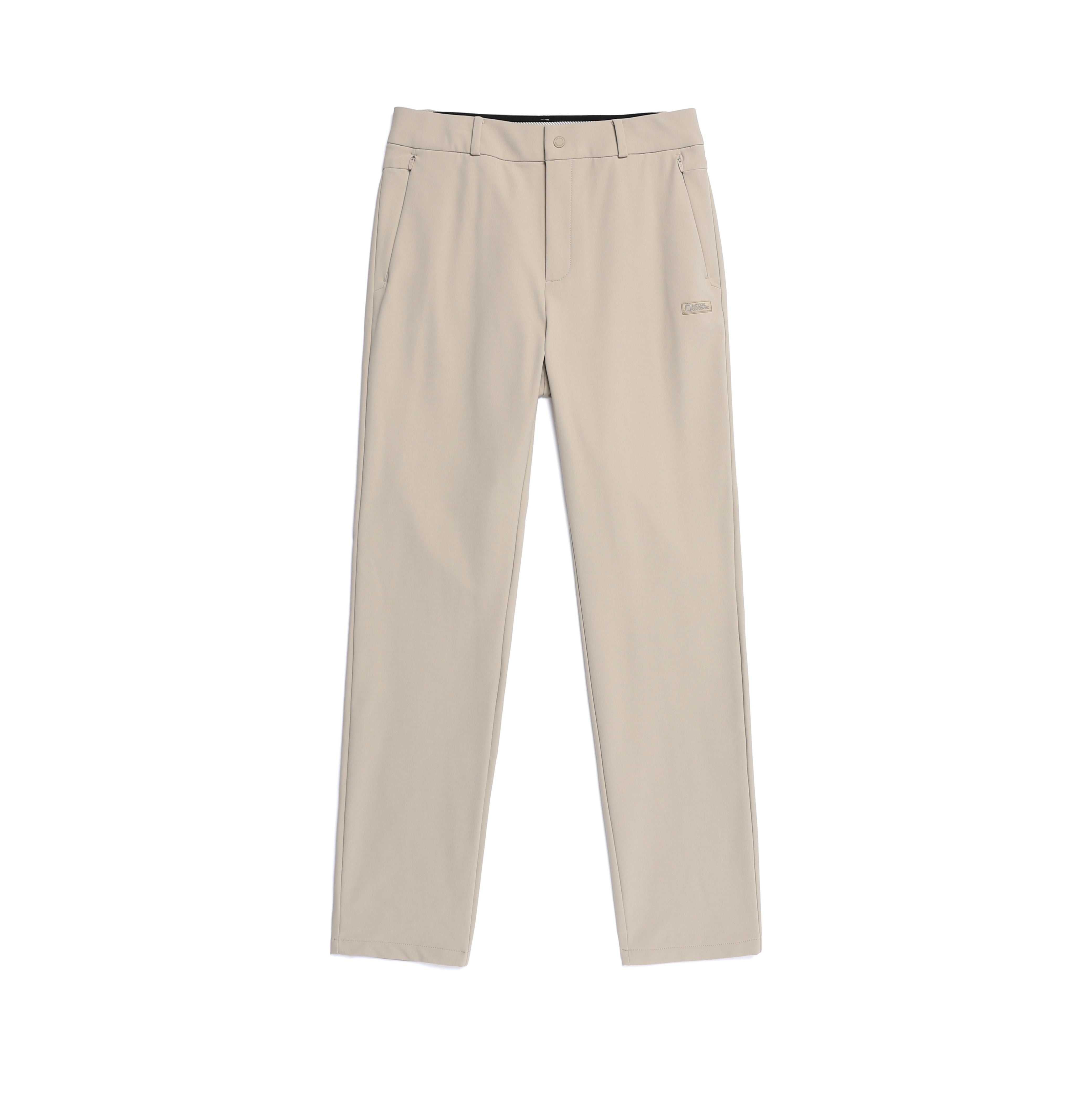 WOMEN HIGH STRETCH BRUSH PANTS MOURNING BEIGE