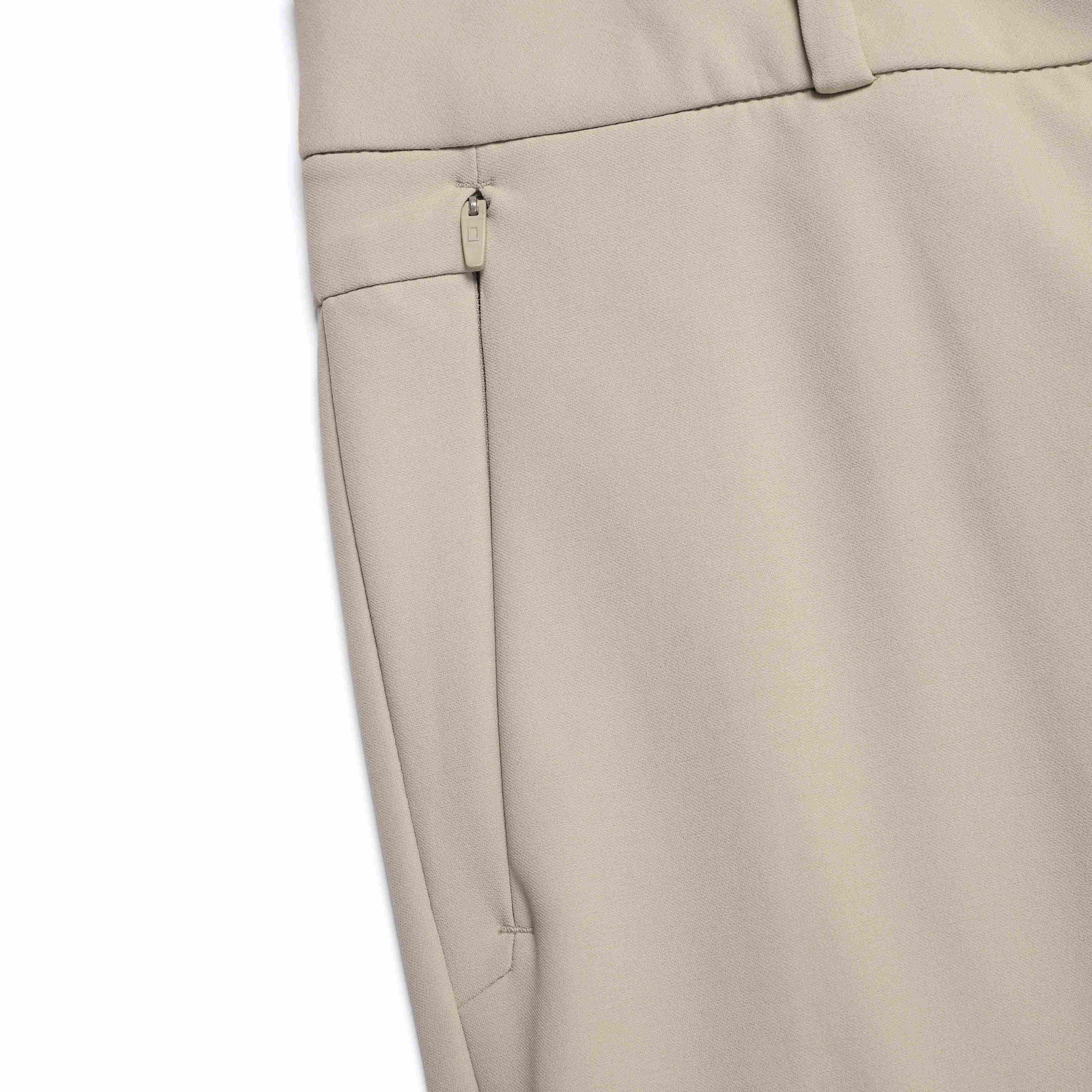 WOMEN HIGH STRETCH BRUSH PANTS MOURNING BEIGE