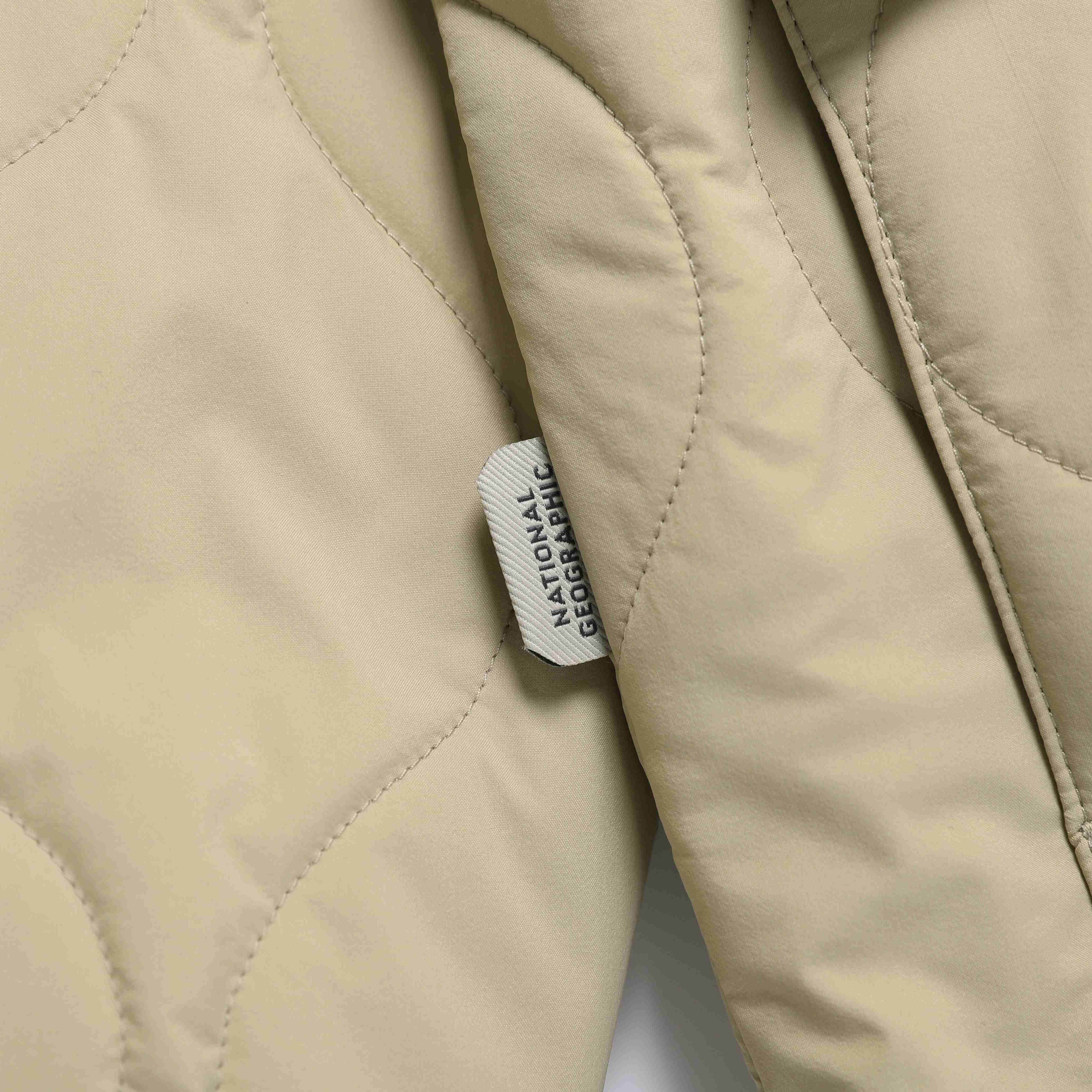 NRN QUILTED PADDING JUMPER MOURNING BEIGE