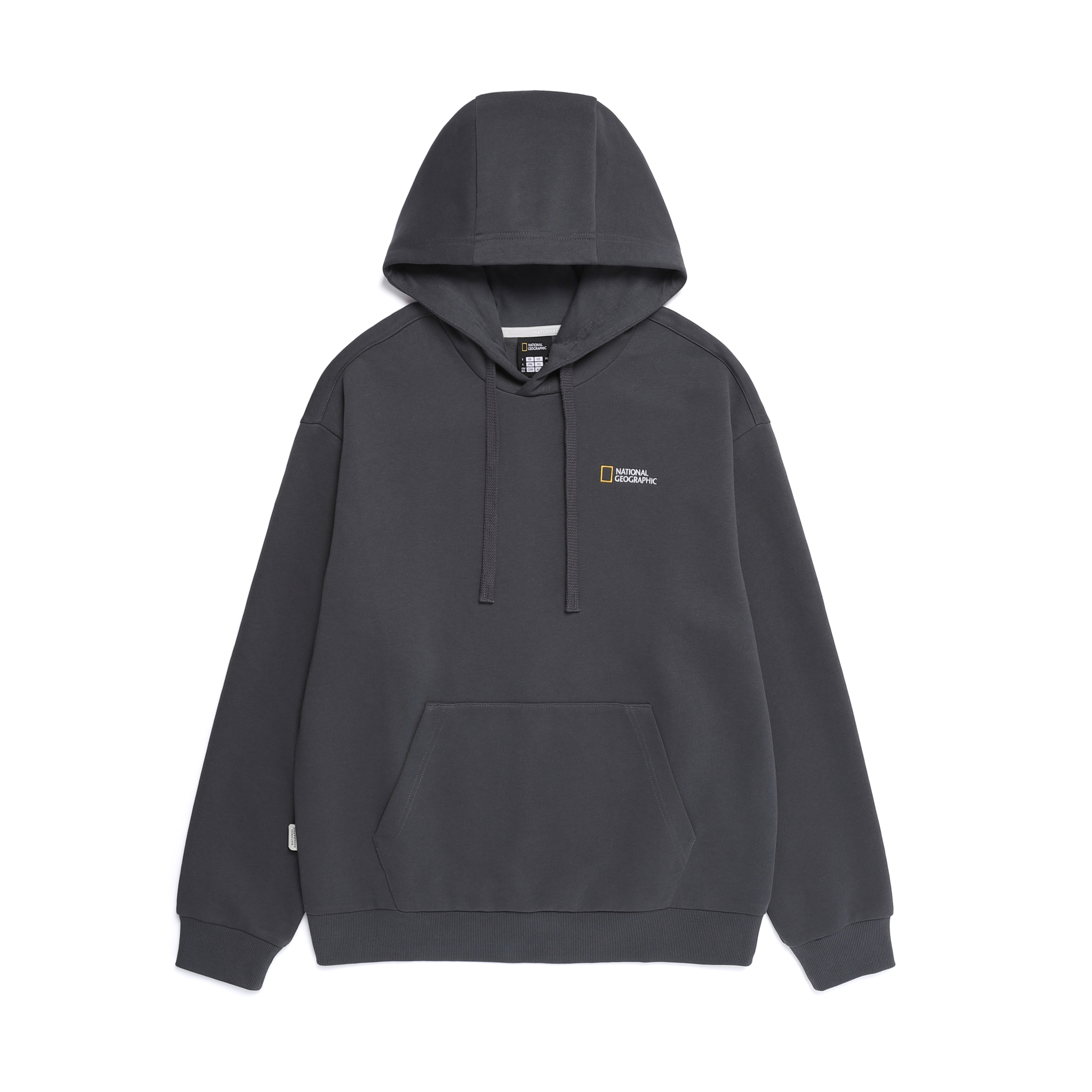 FOLHAS SMALL LOGO HOODIE GREY
