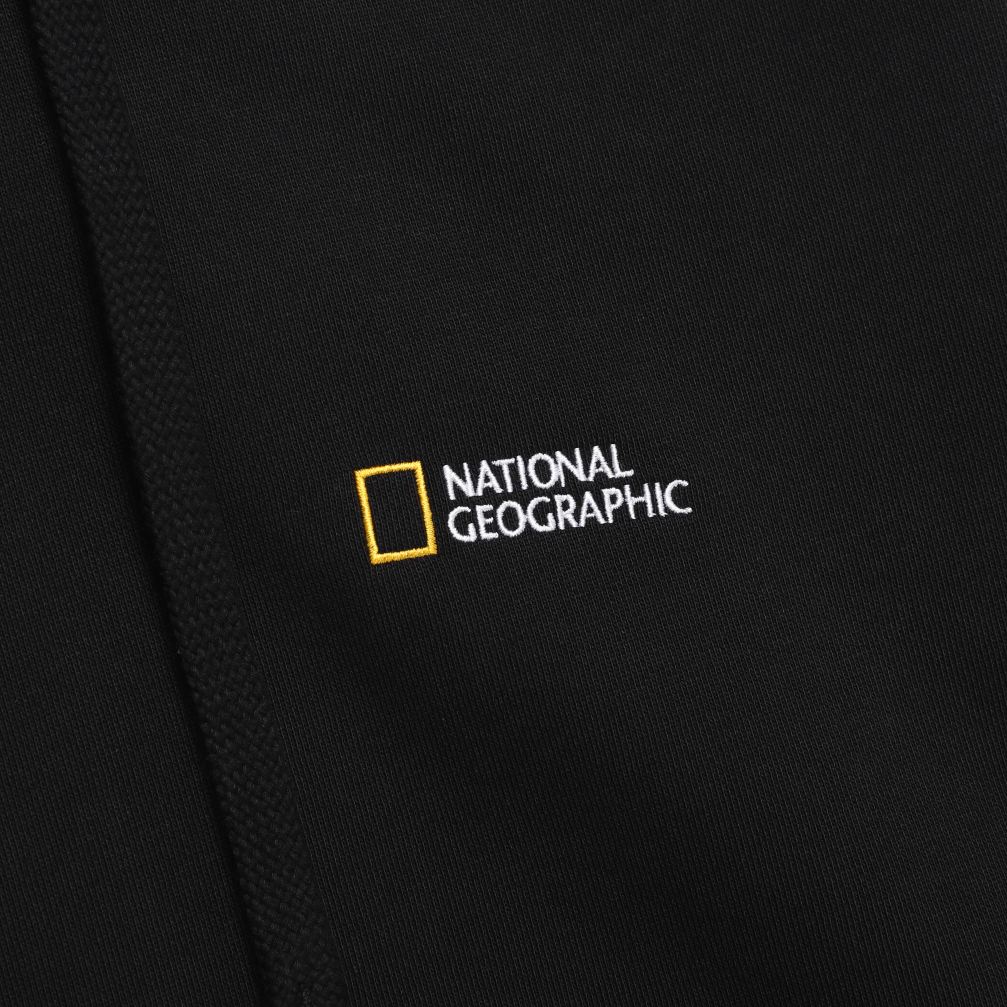 FOLHAS SMALL LOGO HOODIE BLACK