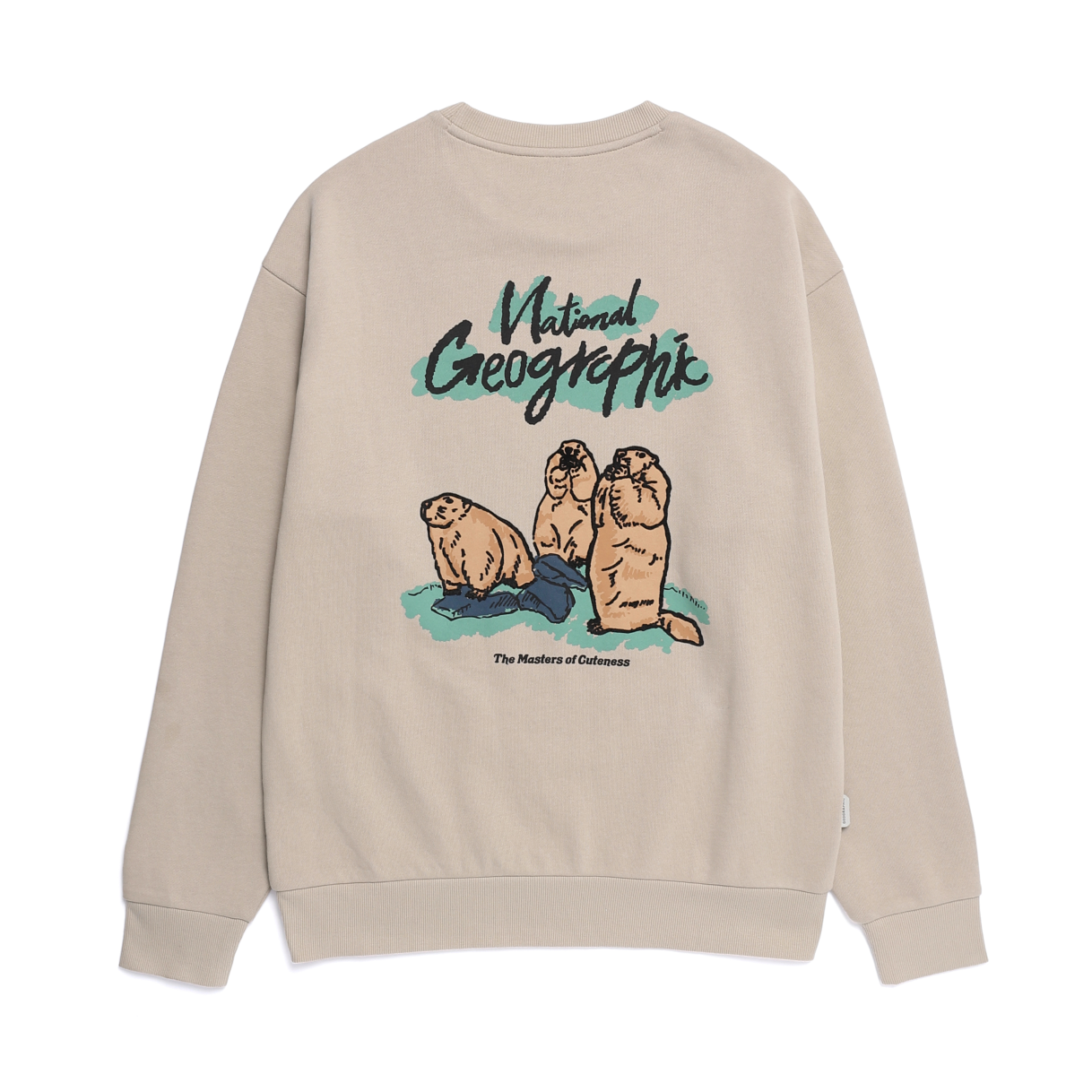 ANIMAL GRAPHIC SWEATSHIRT MOURNING BEIGE