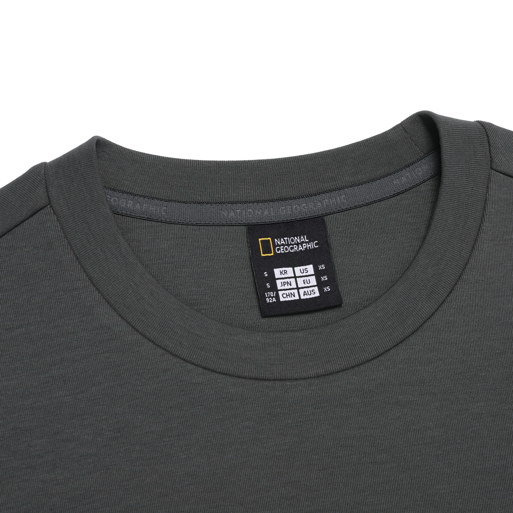CANI SLEEVE POCKET SWEATSHIRT IRON GREY