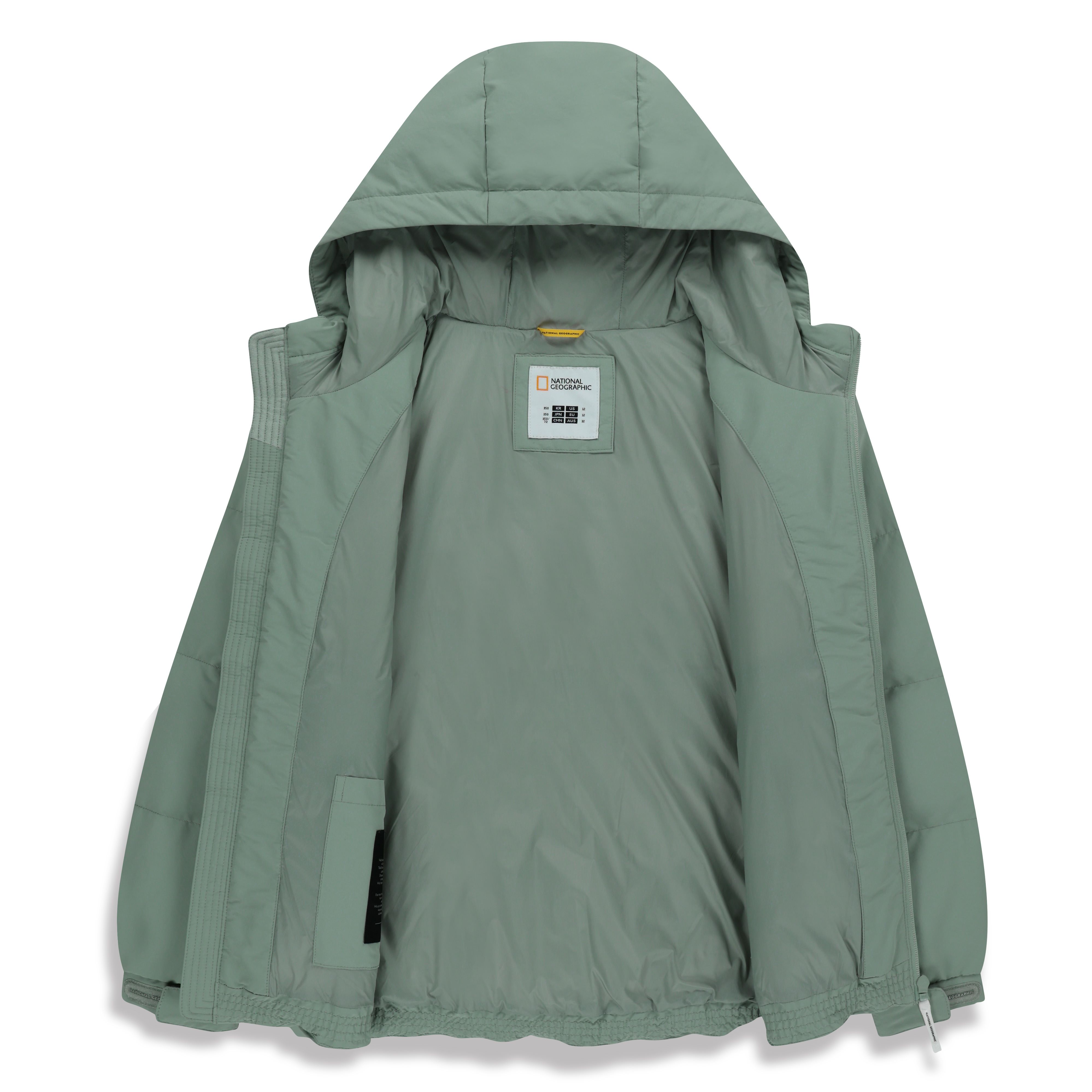 KIDS HOODIED HERON LIGHT MUSCOVY DOWN JUMPER JADE