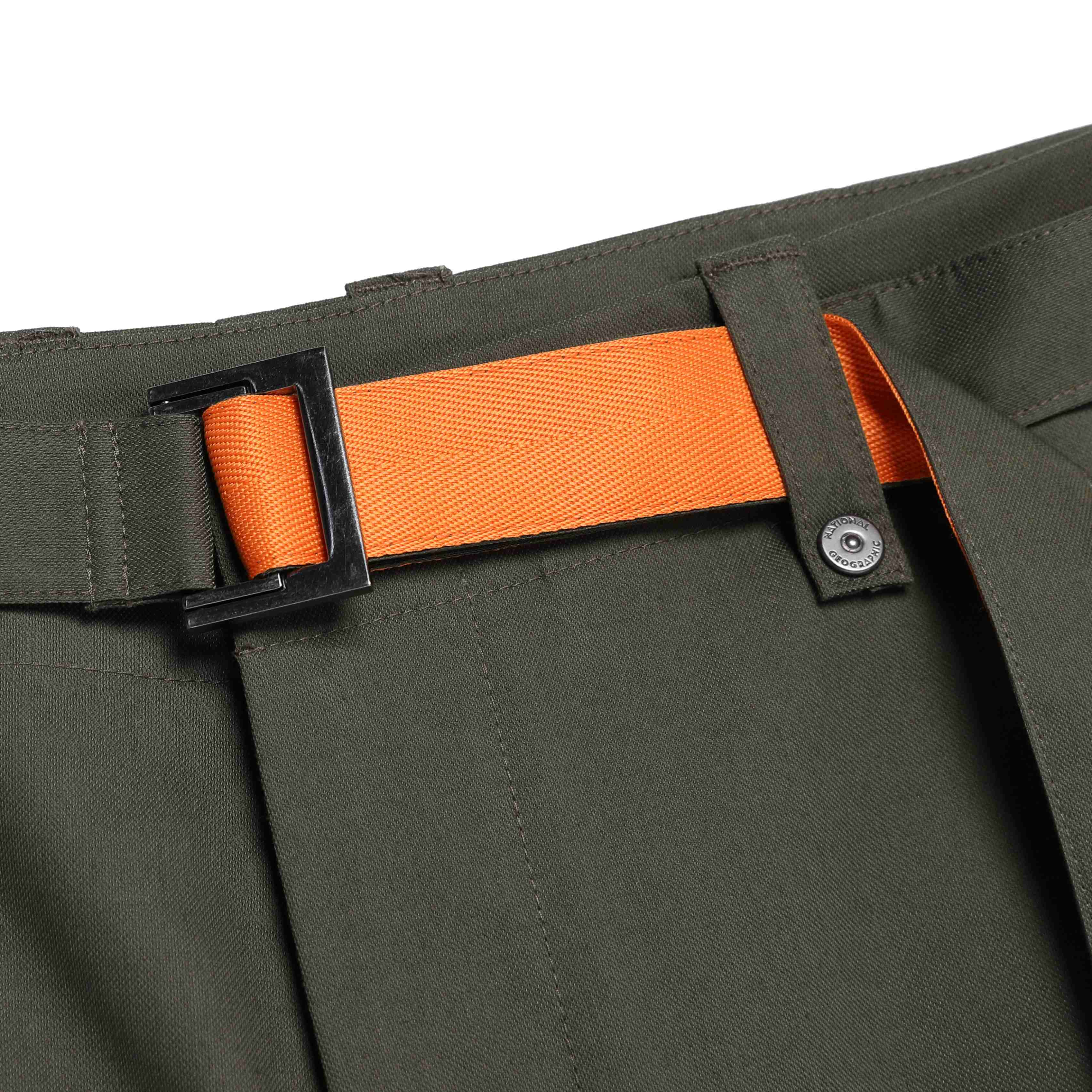 NRN BELTED PANTS OLIVE KHAKI