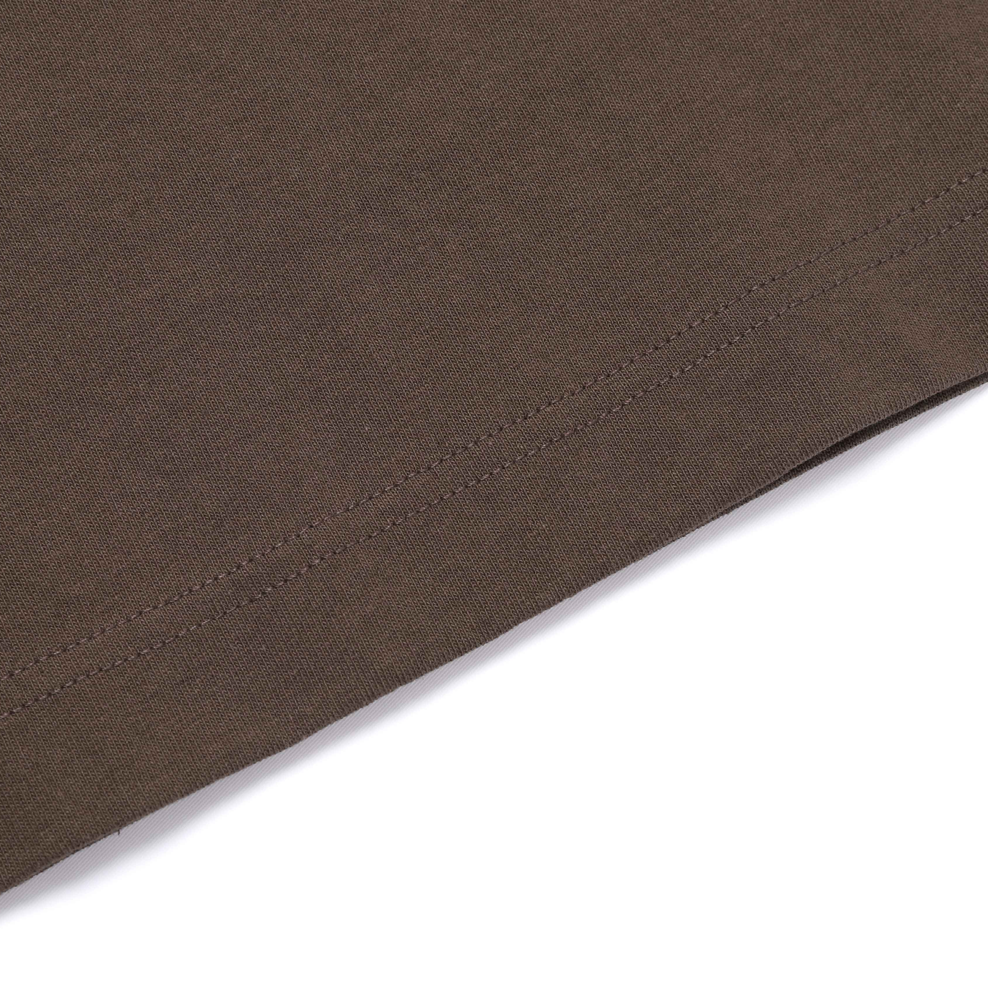 UNISEX OVER FIT GRAPHIC H/TEE BROWN