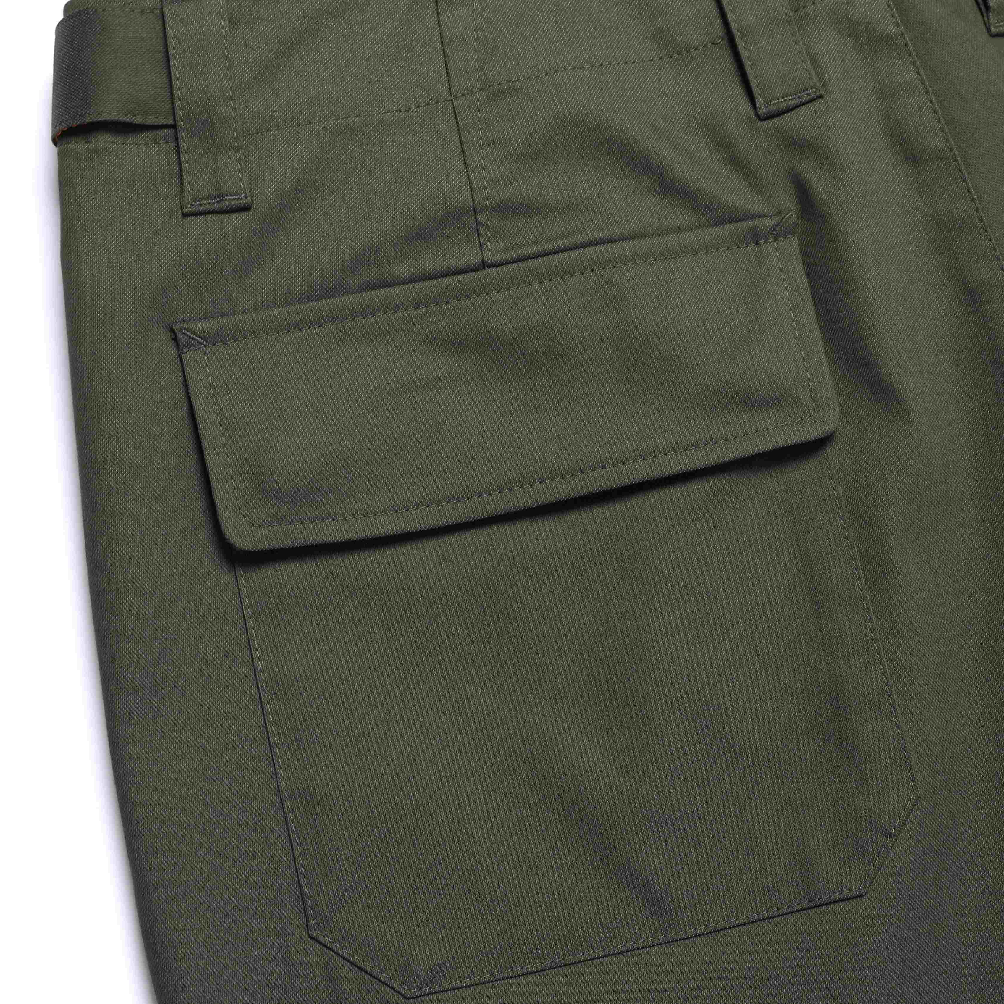 NRN BELTED PANTS OLIVE KHAKI
