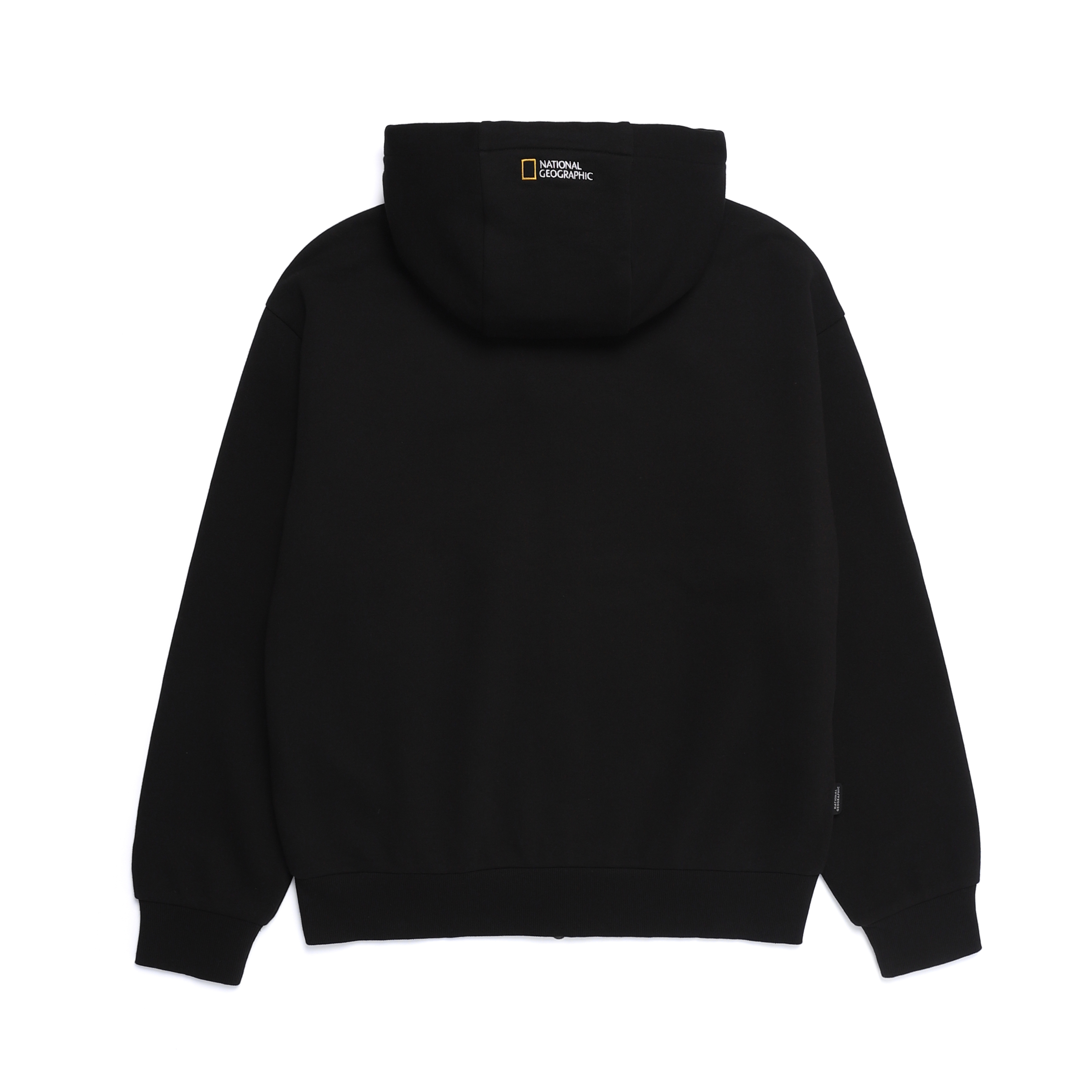 ANIMAL PATCH HOODIE ZIP-UP BLACK